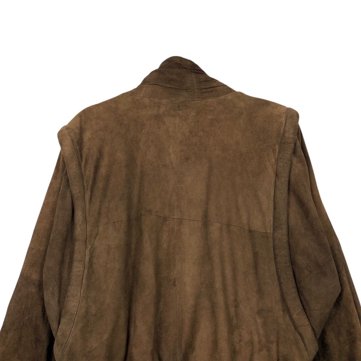 Genuine Leather 📌Vintage Fly Bomber Jacket Leather Danna Issey Miyake Size US M / EU 48-50 / 2 - 10 Thumbnail
