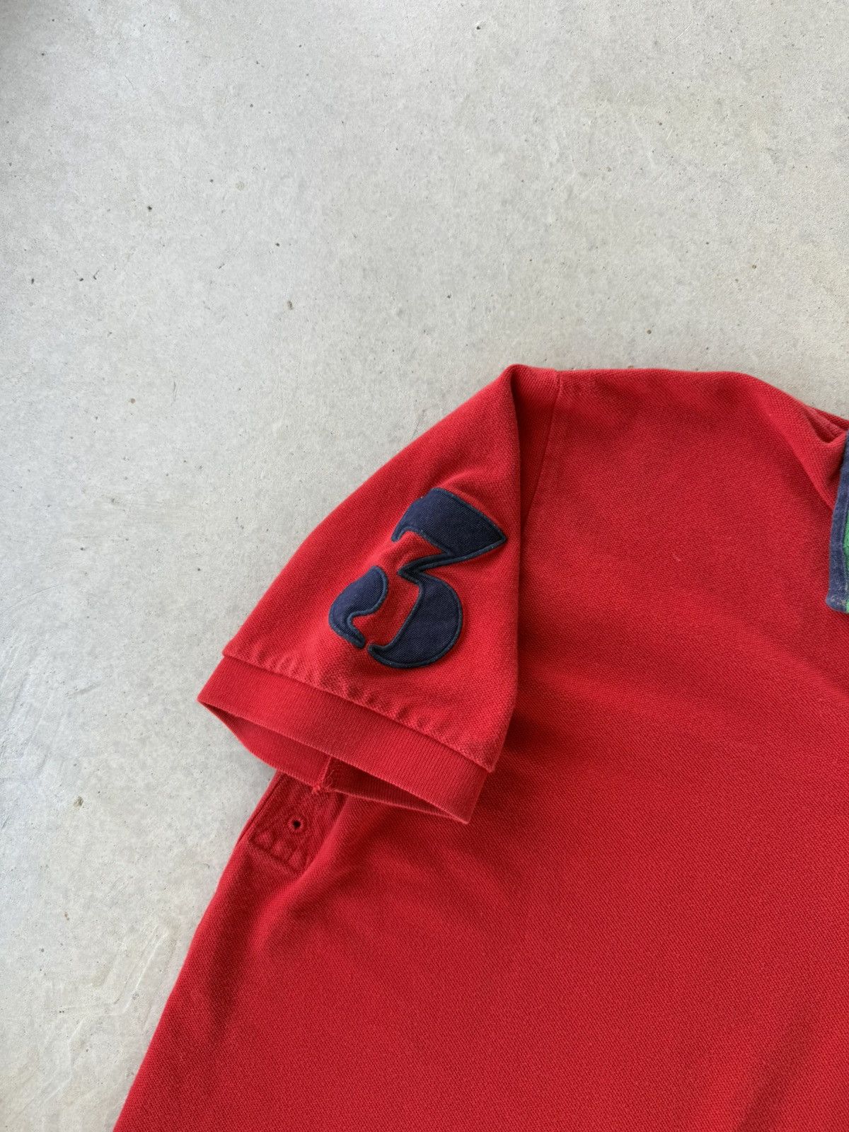 Polo Ralph Lauren Vintage Polo Ralph Lauren Yacht Club Shirt Sleeve Red Polo Size US L / EU 52-54 / 3 - 4 Thumbnail