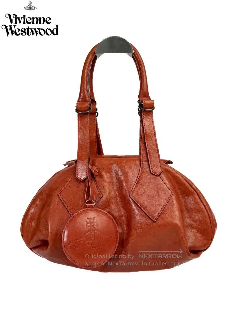 Vivienne Westwood size os Large Leather Pumpkin Colored Bos