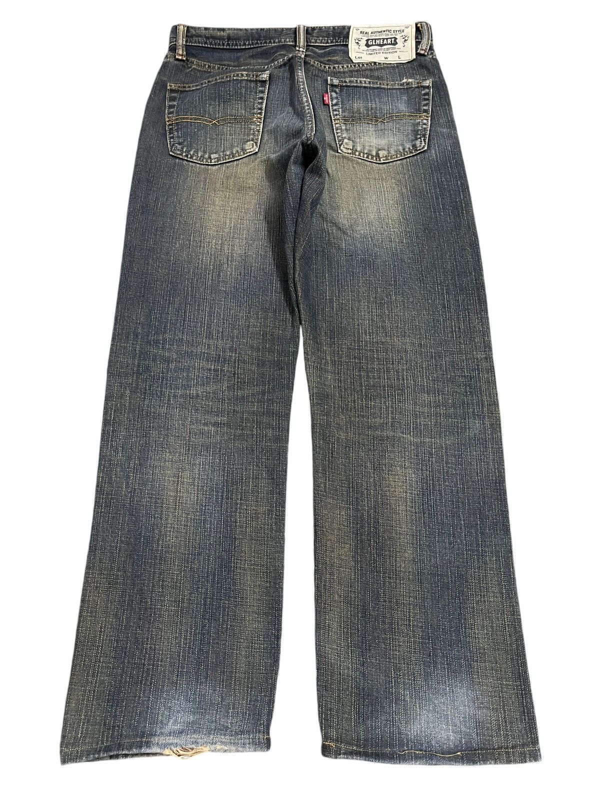 Full Count & Co. Vintage Japanese Brand Blue Faded Wash Style Baggy Jeans Size US 31 - 2 Thumbnail