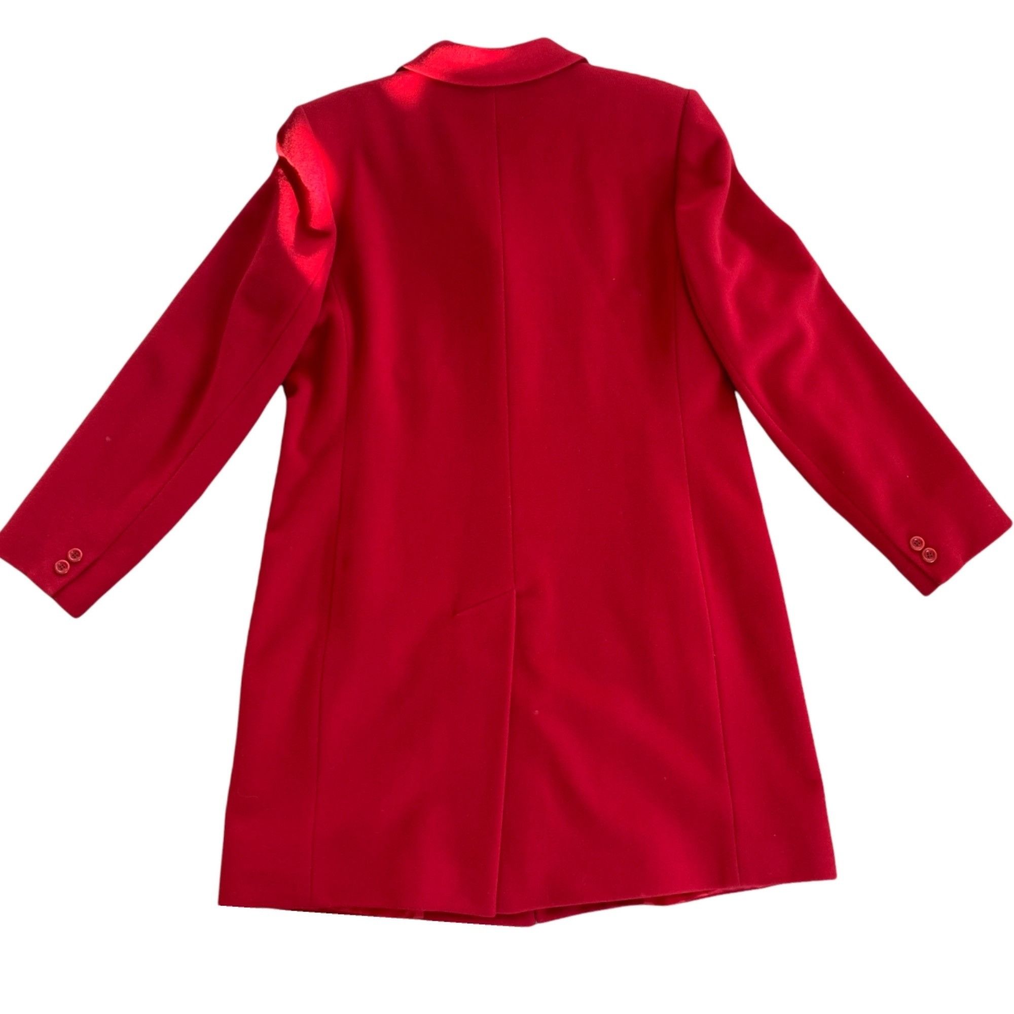 L.L. Bean LL Bean Wool & Cashmere Red Pea Coat 12 Size XL / US 12-14 / IT 48-50 - 4 Thumbnail