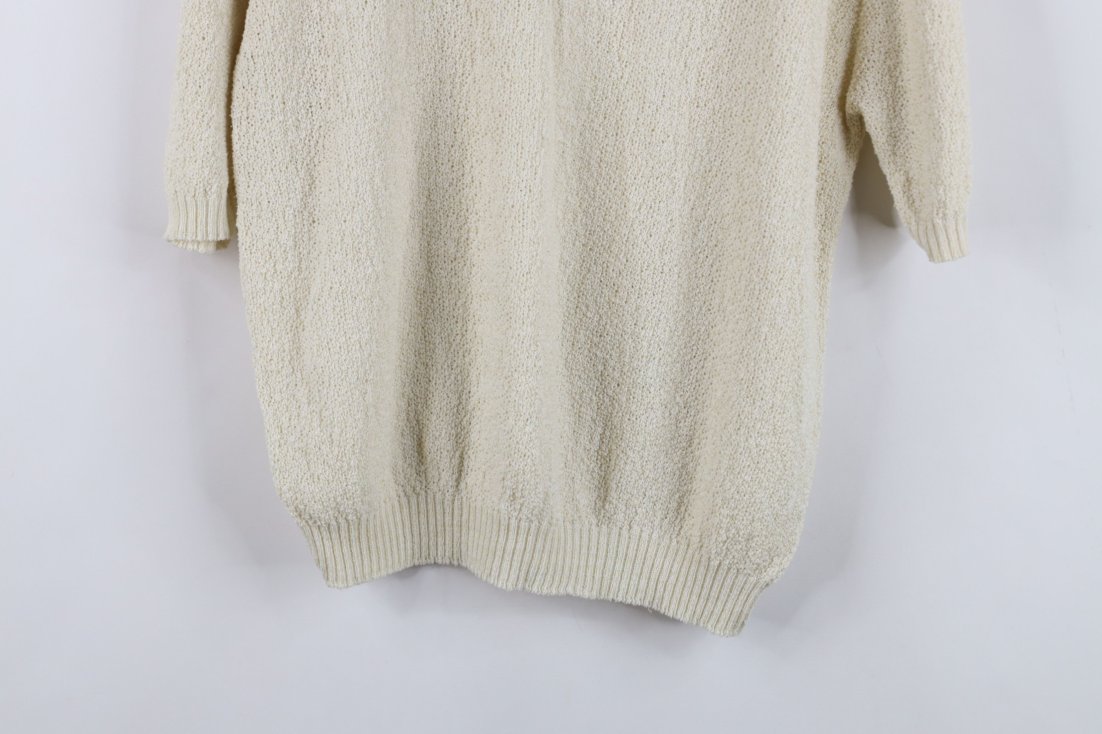 Vintage Vintage 50s 60s Streetwear Crochet Short Sleeve Sweater USA Size L / US 10 / IT 46 - 14 Thumbnail