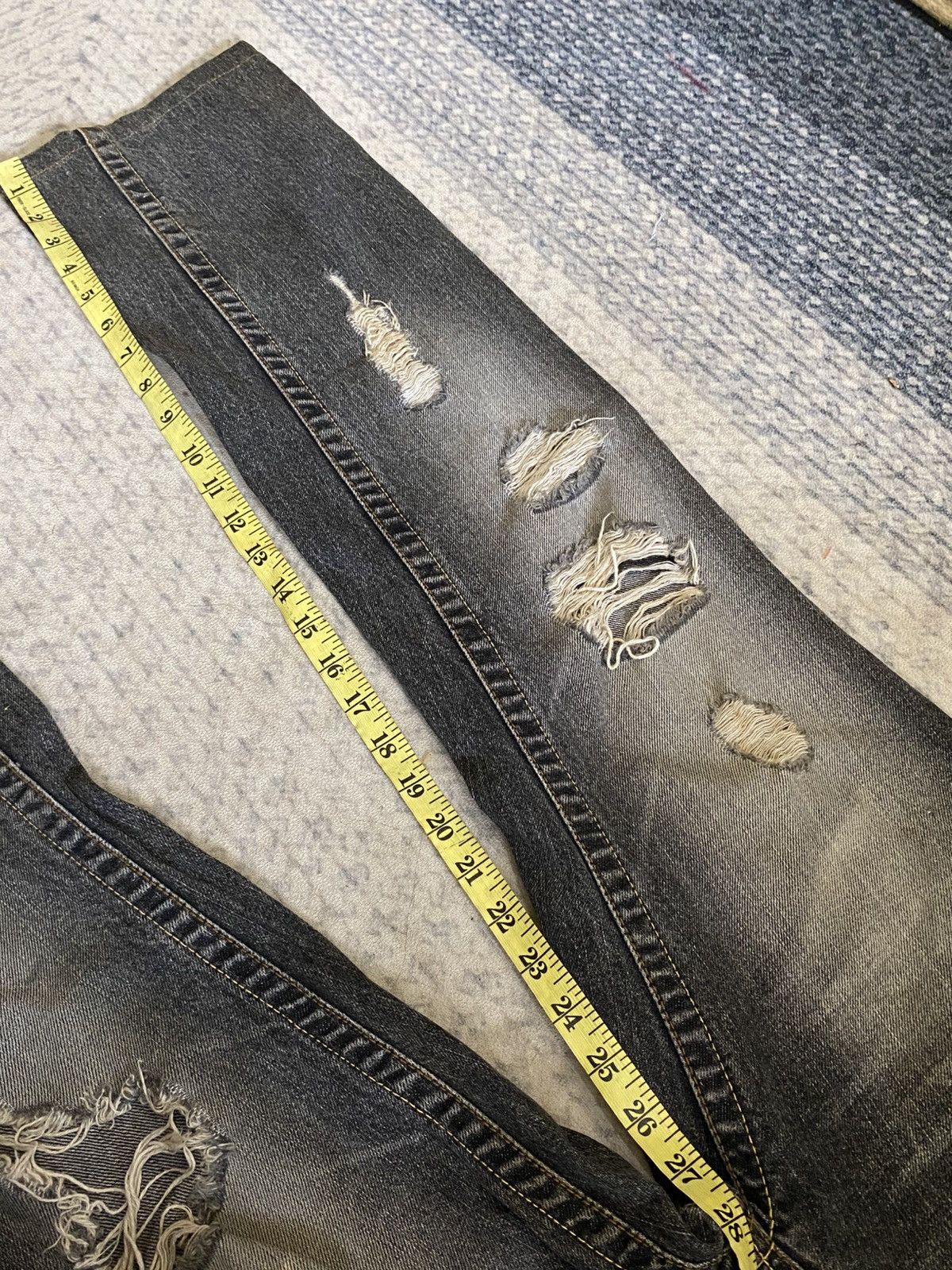 Hysteric Glamour × If Six Was Nine × Vanquish Vanquish Destroyed Distressed Washed Black Ring Jean Size 28" / US 6 / IT 42 - 15 Thumbnail