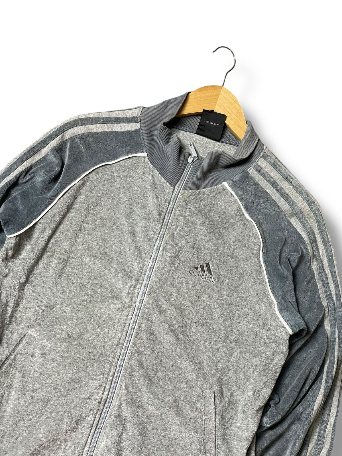 Adidas × Vintage ADIDAS Fleece Track Sportswear Jacket (105) Size US S / EU 44-46 / 1 - 2 Thumbnail