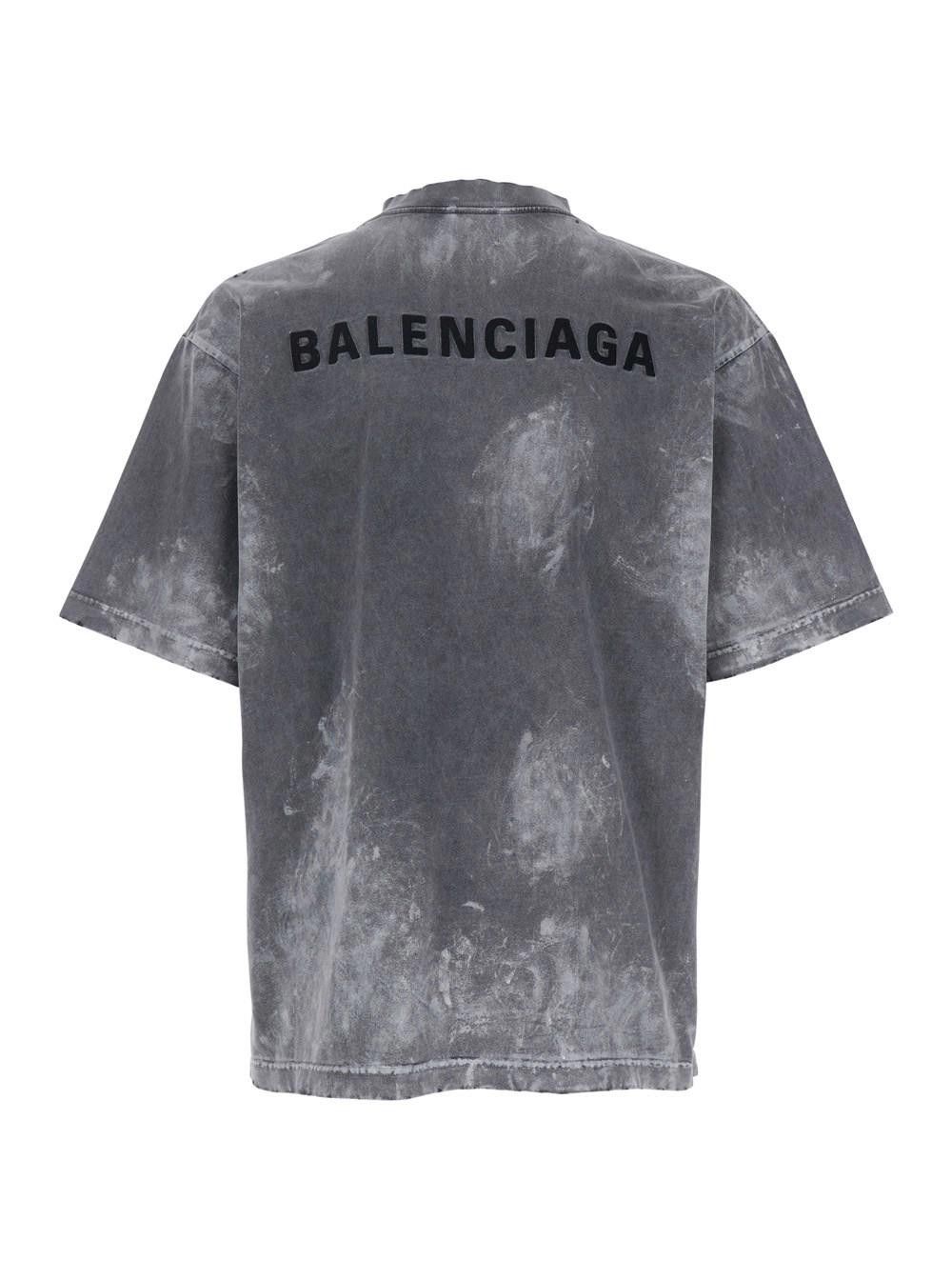Balenciaga BALENCIAGA MEN'S BALENCIAGA BACK T-SHIRT MEDIUM FIT SIZE M Size ONE SIZE - 2 Thumbnail