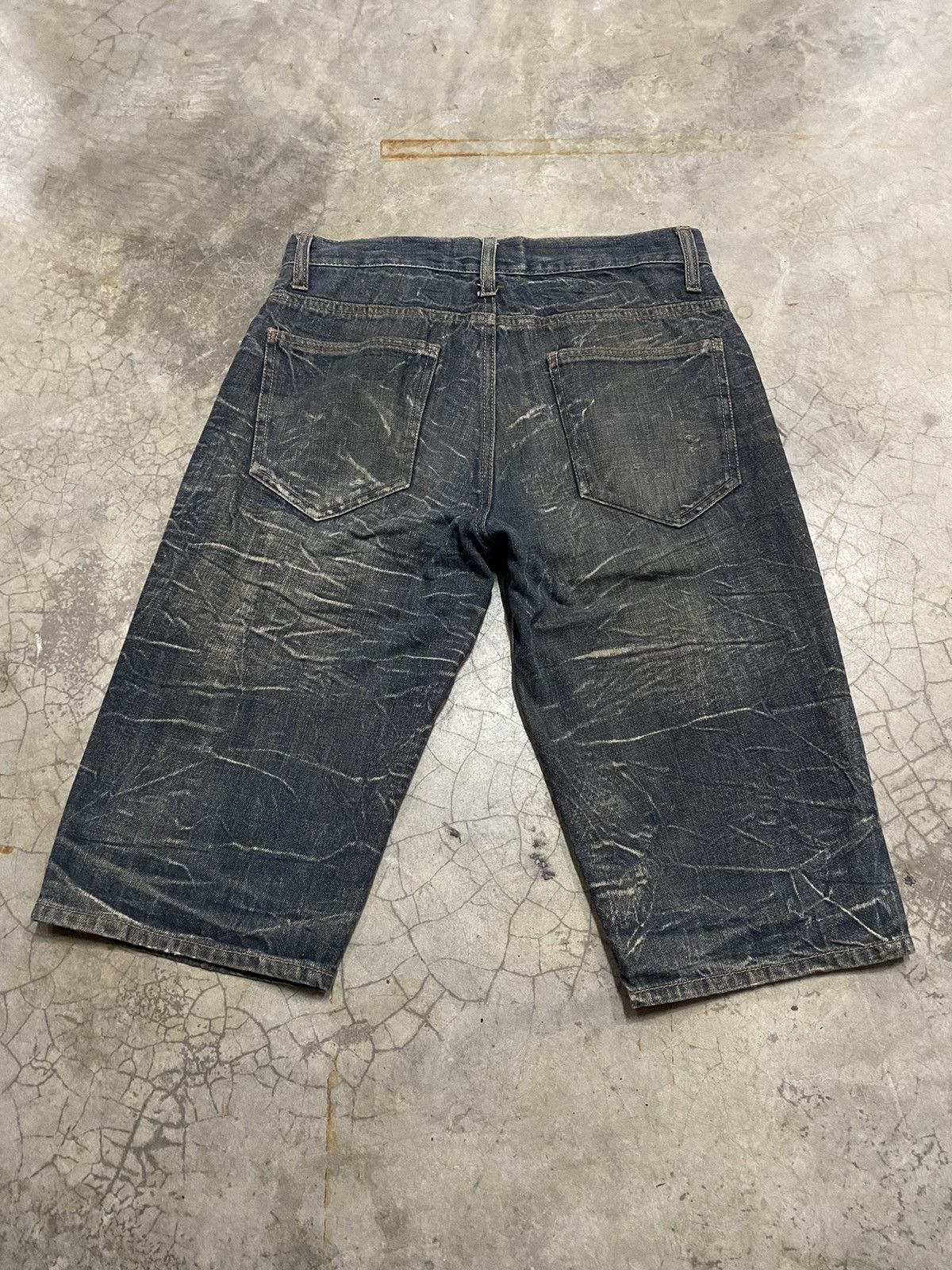 Hysteric Glamour × If Six Was Nine × Japanese Brand Japanese Barcedos Exchange Distressed Jeans Short Size US 31 - 7 Thumbnail