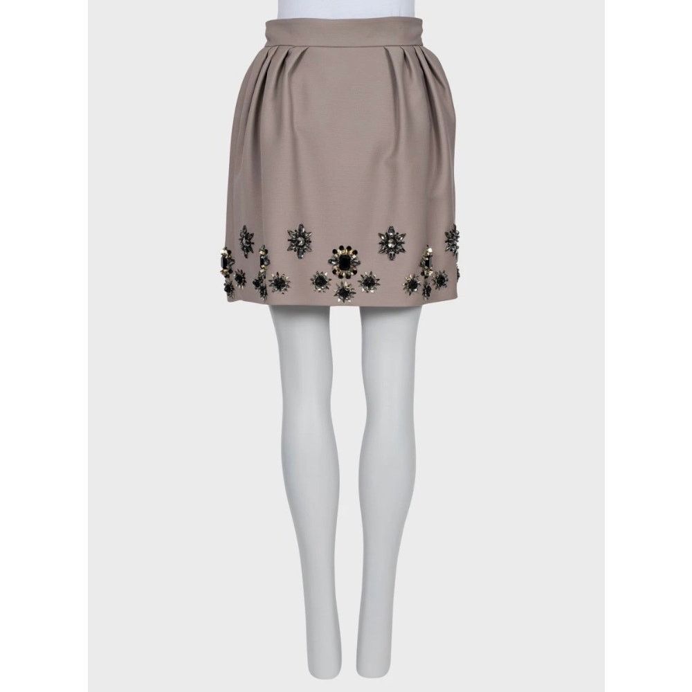 Dior Christian Dior Embellished Floral Crystal Skirt FR38/M Size 27" / US 4 / IT 40 - 3 Thumbnail