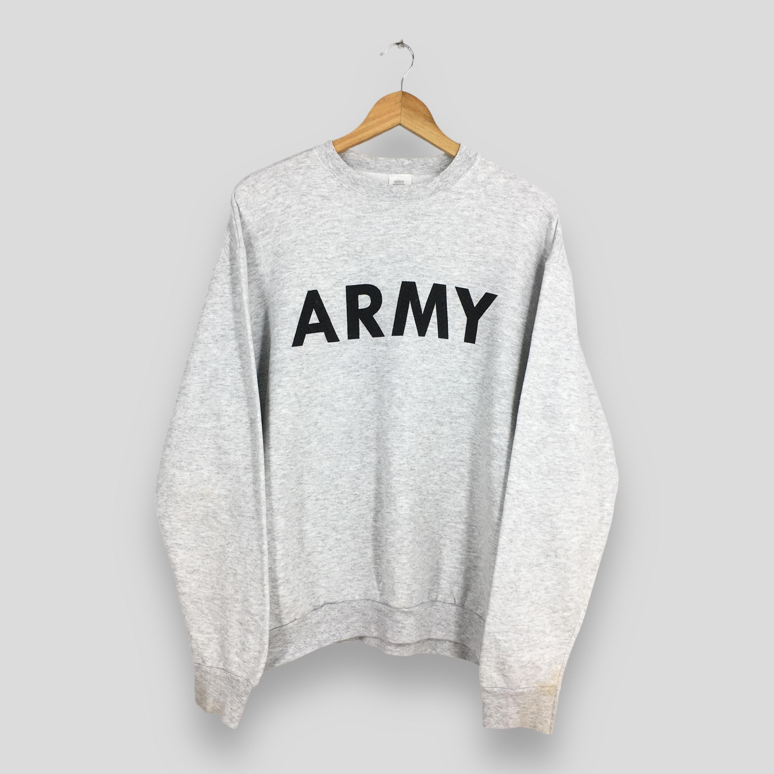 Vintage Vintage Y2K Us Army Gray Sweatshirt Medium Size US M / EU 48-50 / 2 - 1 Thumbnail