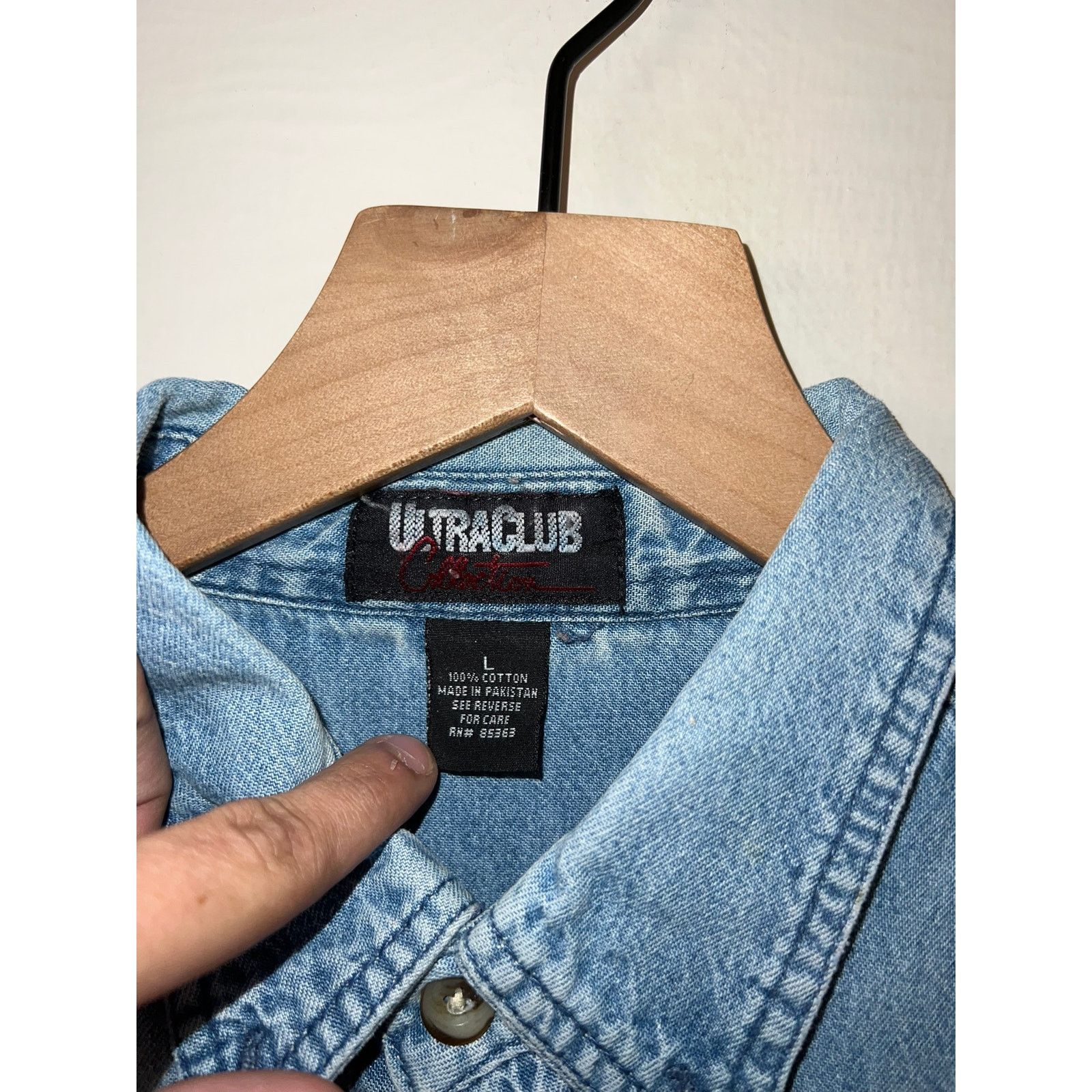 Vintage Vintage Fox News Button Up Shirt Channel 21 Denim LS VTG L Size US L / EU 52-54 / 3 - 7 Thumbnail