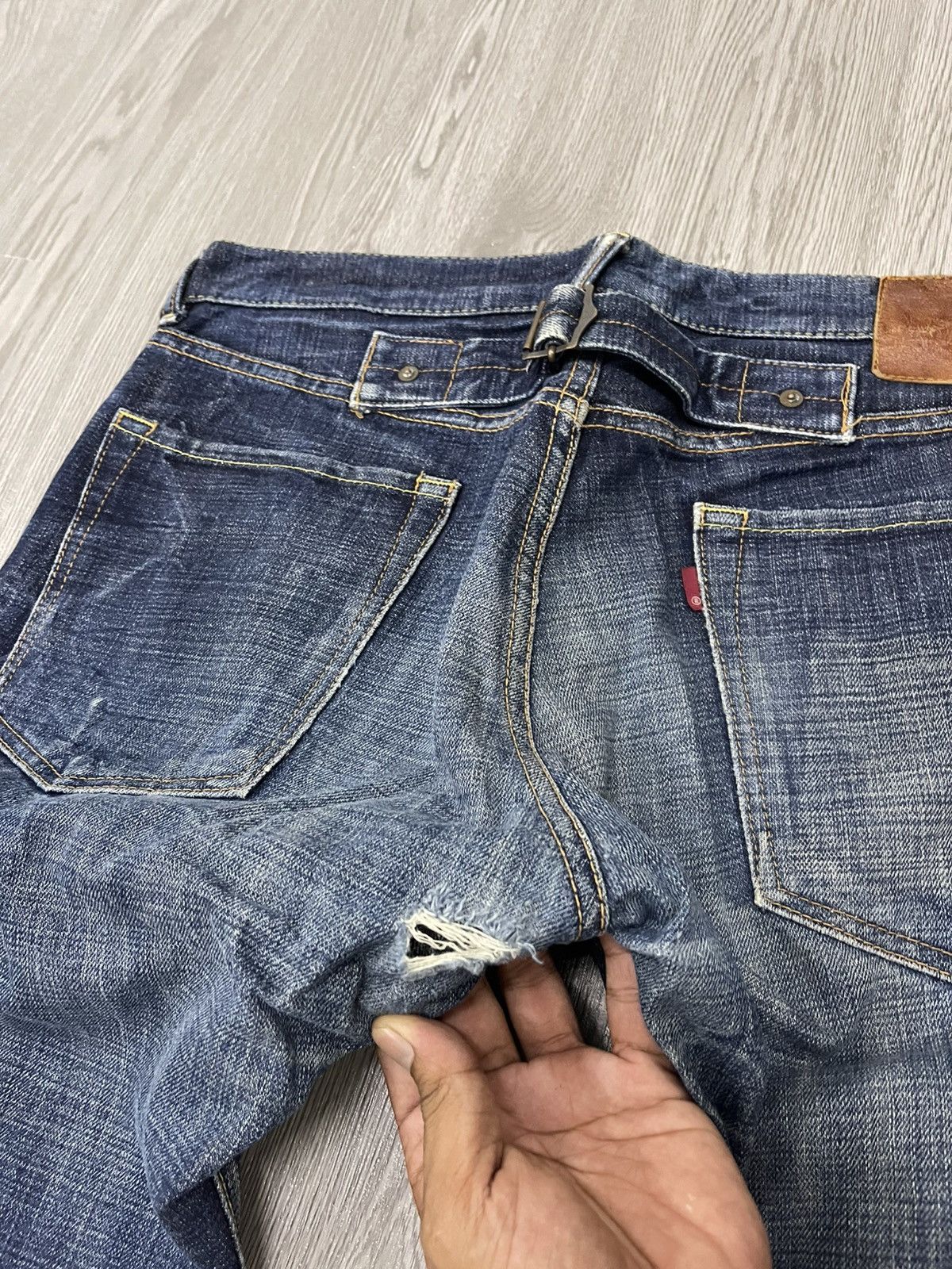 Eternal × Japanese Brand Eternal Japan Back Buckle Slubby Denim Size US 33 - 9 Thumbnail