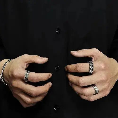 VIBE Retro punk rings Size ONE SIZE - 6 Thumbnail