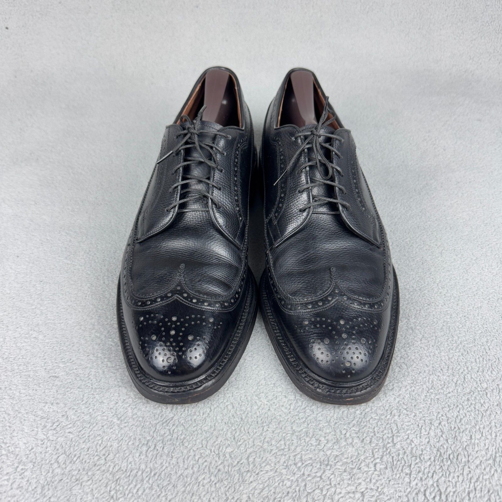 Allen Edmonds Allen Edmonds MacNeil Black Pebble Grain Longwing USA 9D Size US 9 / EU 42 - 4 Thumbnail