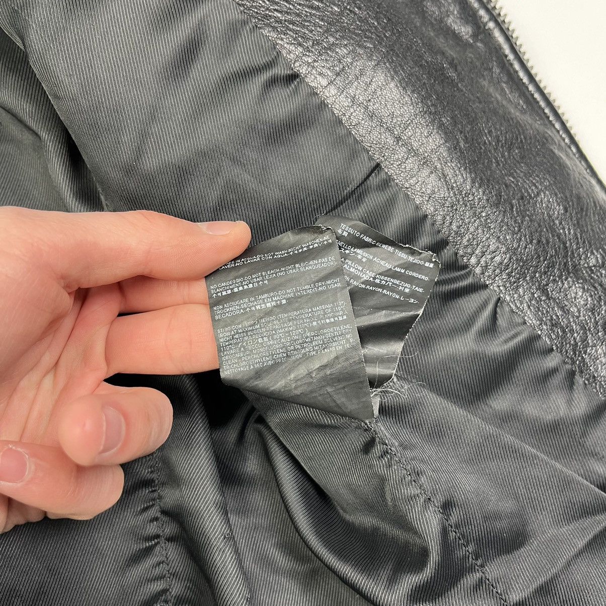 Balenciaga Balenciaga Vintage Leather Moto Jacket Luxury Black Size XS / US 0-2 / IT 36-38 - 10 Thumbnail