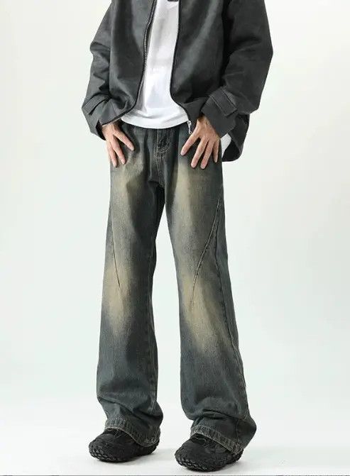 Japanese Brand × Jean Men's gradient washed distressed flared jeans Size US 32 / EU 48 - 1 Thumbnail