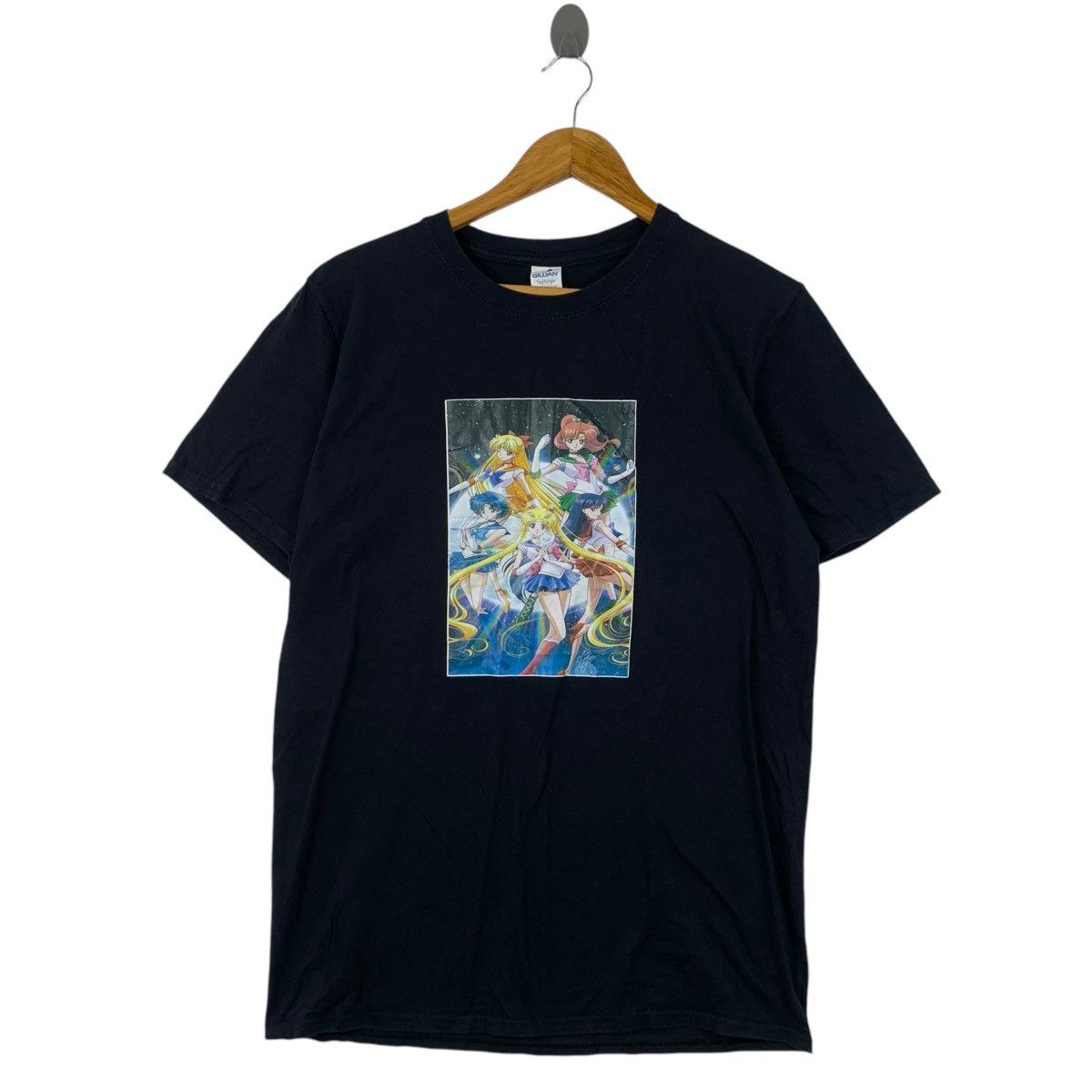 Vintage SAILOR MOON ANIME Pretty Guardian Comrades Tee Shirt Manga Size M / US 6-8 / IT 42-44 - 1 Thumbnail