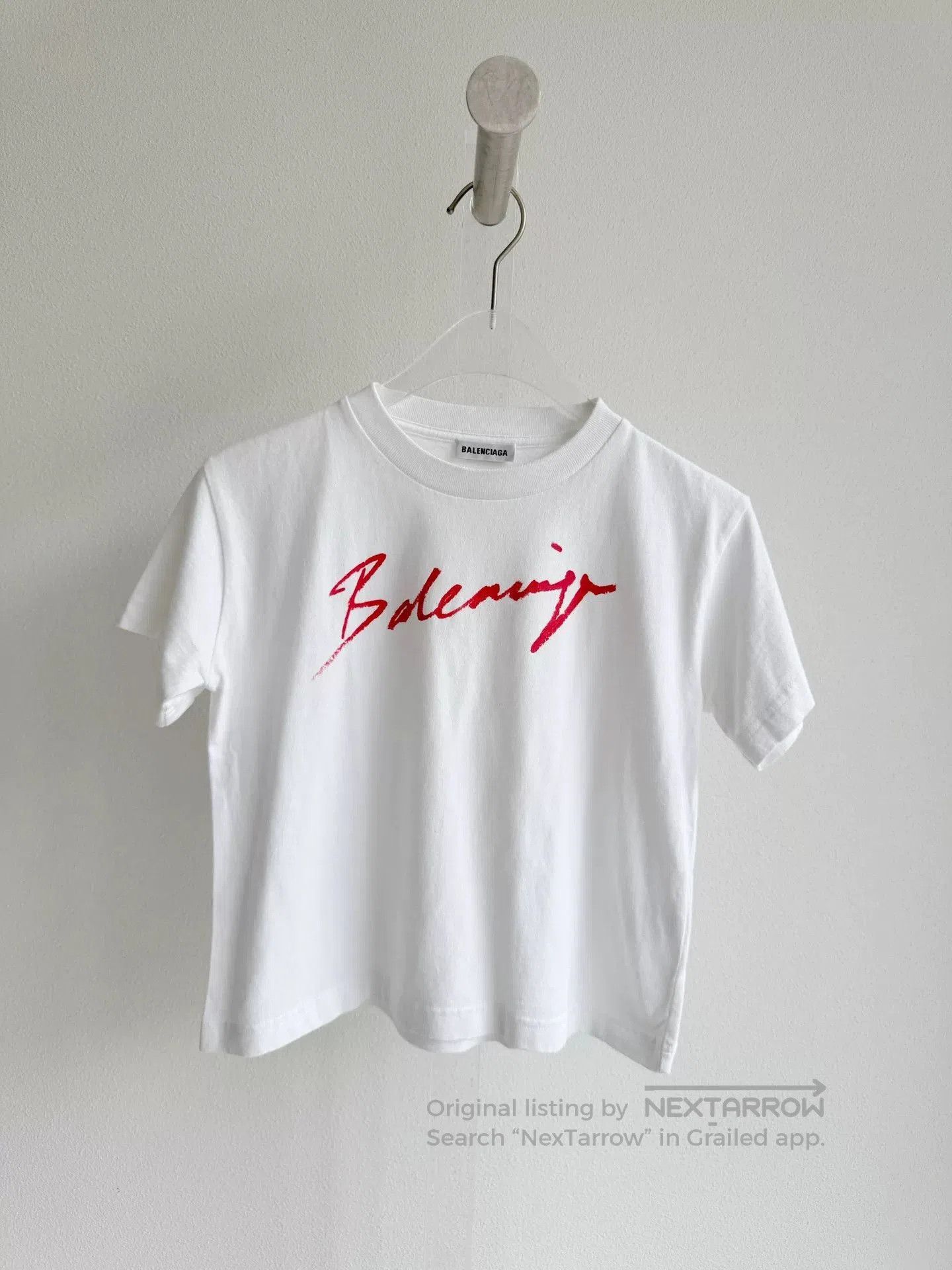 Balenciaga Balenciaga White Short T-shirt. Size M / US 6-8 / IT 42-44 - 3 Thumbnail