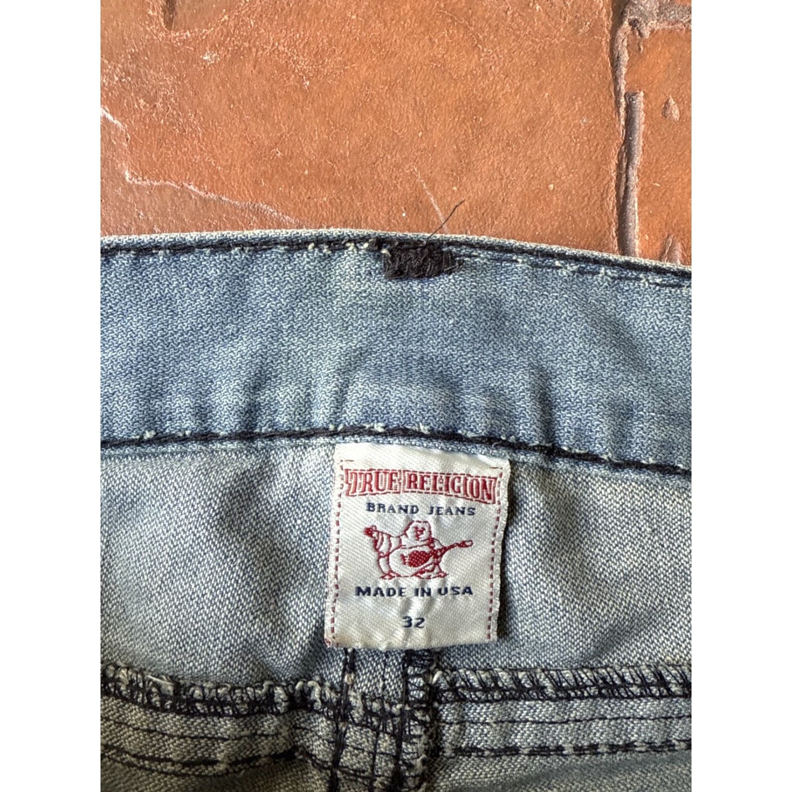 True Religion VINTAGE True Religion Jeans 5-Pocket Denim Distressed Ricky Straight 32 Blue Mens United States USA Size US 32 / EU 48 - 2 Thumbnail