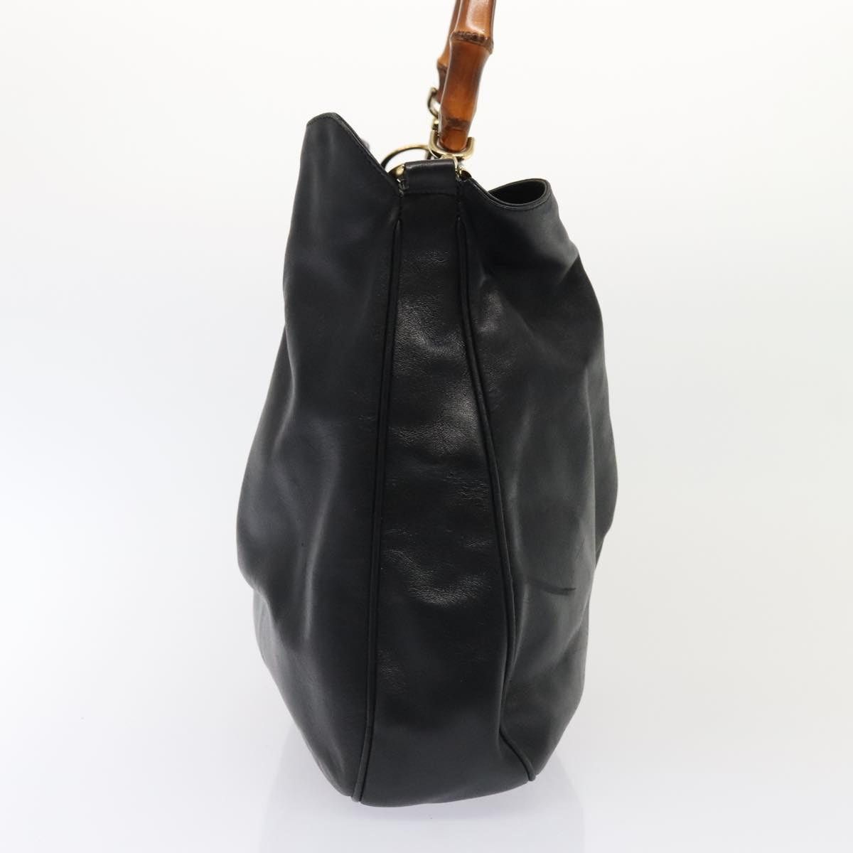Gucci GUCCI Bamboo Shoulder Bag Leather Black Gold 001 2123 001 Size ONE SIZE - 5 Thumbnail