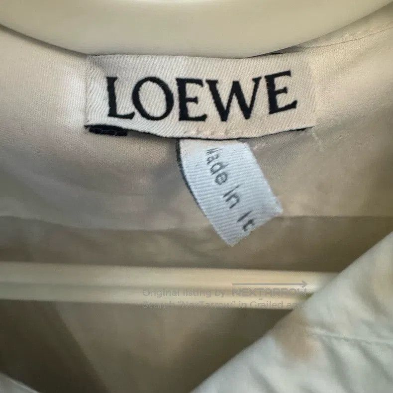 Loewe Loewe Color Block Pointed Collar Long Sleeve White Shirt Size XS / US 0-2 / IT 36-38 - 2 Thumbnail
