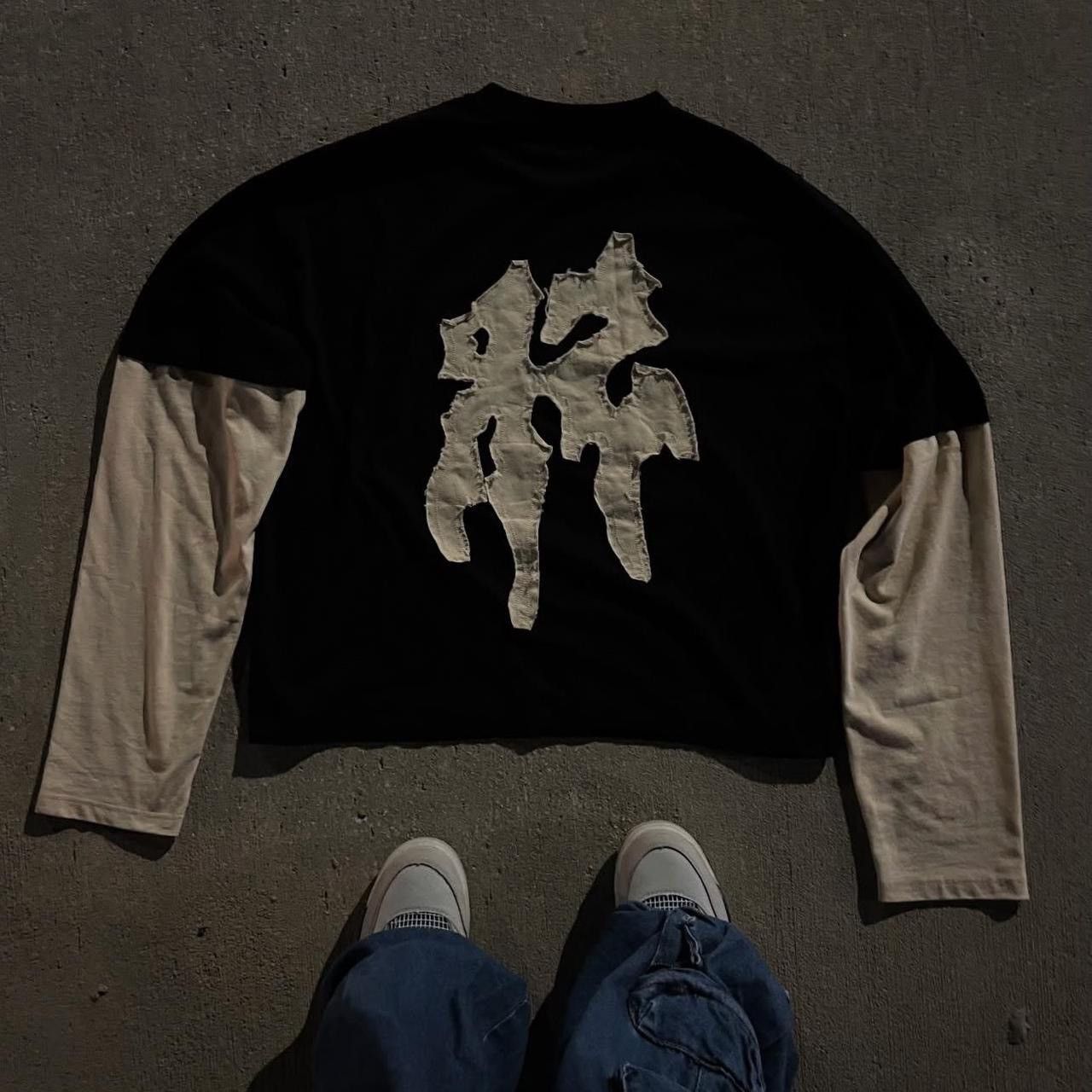 Other Black and cream cotton streetwear long sleeve Size US L / EU 52-54 / 3 - 3 Thumbnail