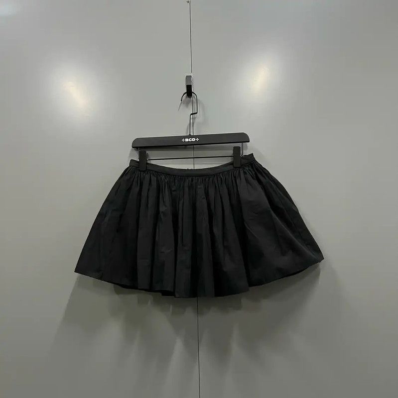 Valentino Valentino Black Cotton Summer Mini Skirt 0089 Size 24" / US 00 / IT 34 - 1 Thumbnail