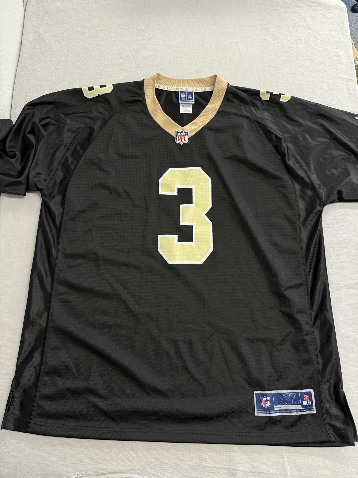 NFL NFL New Orlean Saints Jersey Will Lutz Backwards #3 XL Size US XL / EU 56 / 4 - 2 Thumbnail