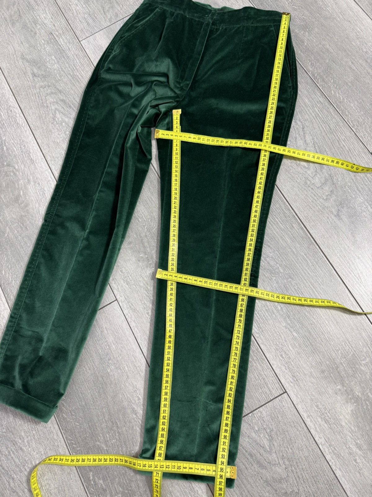 Dolce & Gabbana Dolce & Gabbana Velour Trouser Suit Green IT 40-42 US 4-6 Size XS / US 0-2 / IT 36-38 - 24 Thumbnail
