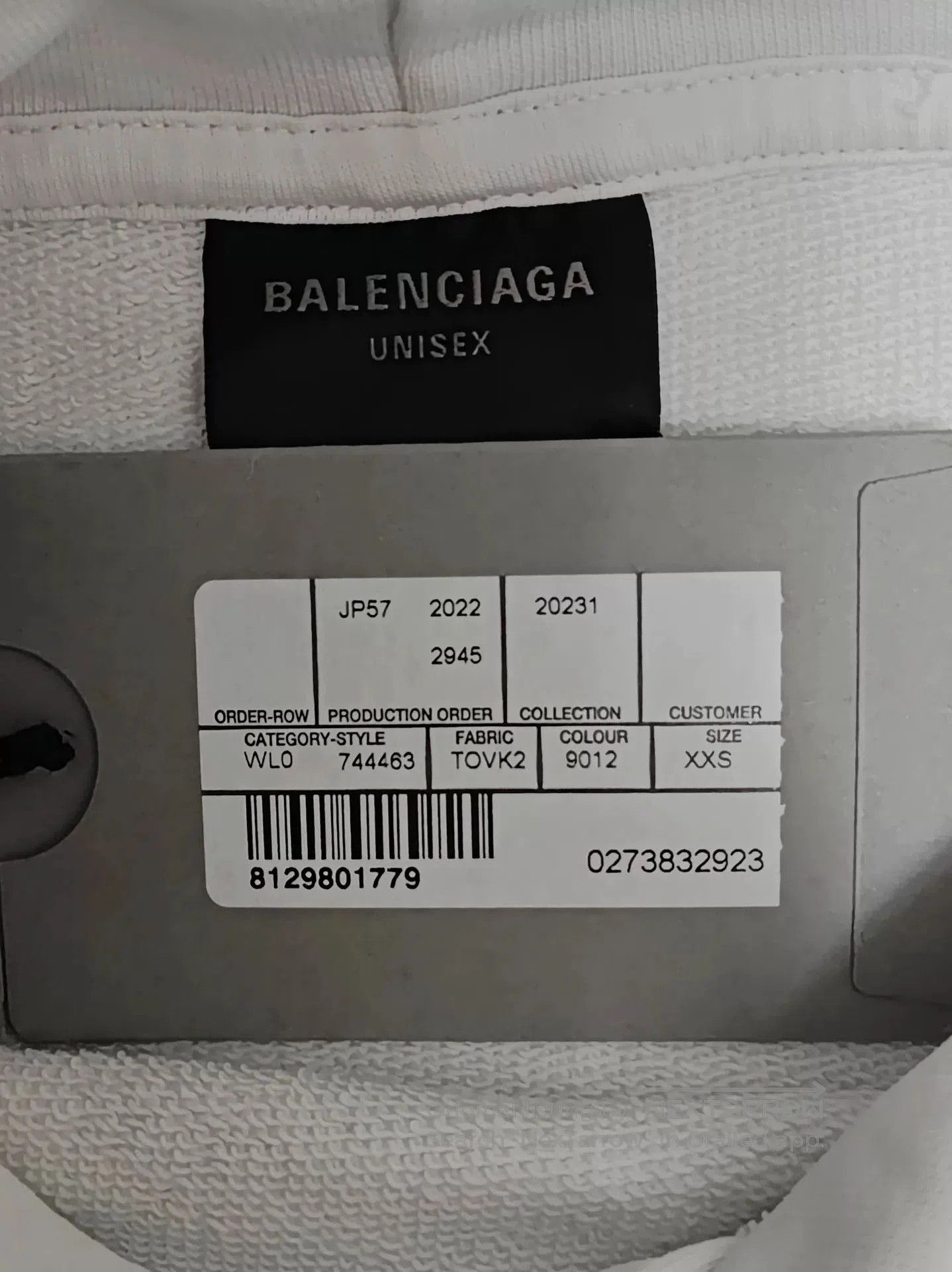 Balenciaga Balenciaga 23SS Wheat Ear Scissors Distressed Hoodie. Size US XXS / EU 40 - 4 Thumbnail