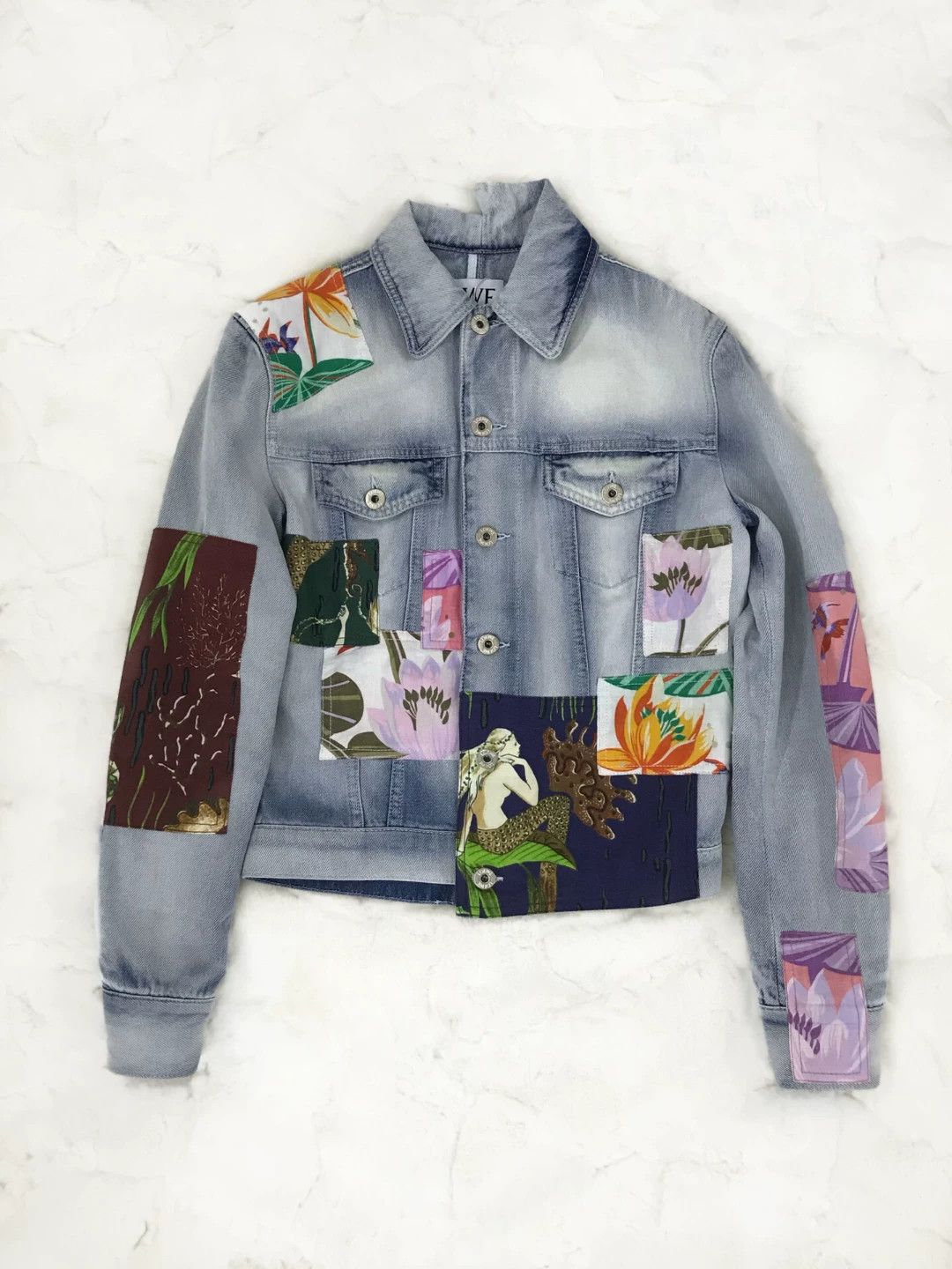 Paula Canovas del Vas Loewe x Paula Ibiza Patchwork Denim Jacket Size M / US 6-8 / IT 42-44 - 1 Thumbnail