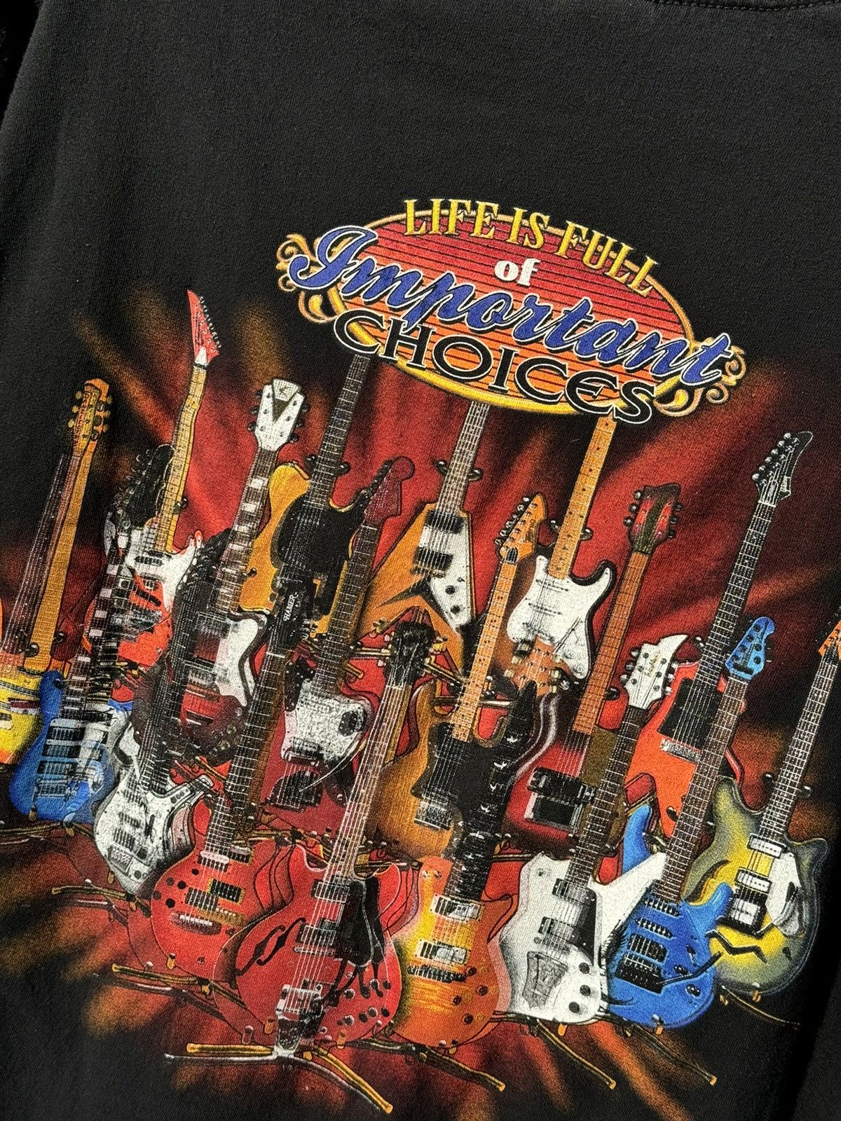 Vintage Vintage printed guitar tshirt Size US XL / EU 56 / 4 - 2 Thumbnail