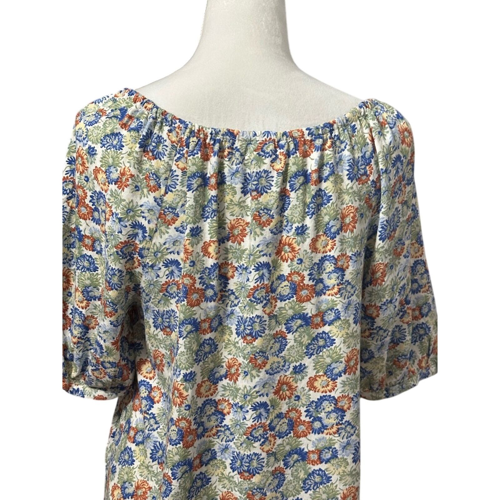 Treasure & Bond Treasure & Bond Peasant Blouse Puff Sleeves Floral XXS NWOT Size XXS / US 00 / IT 34 - 5 Thumbnail