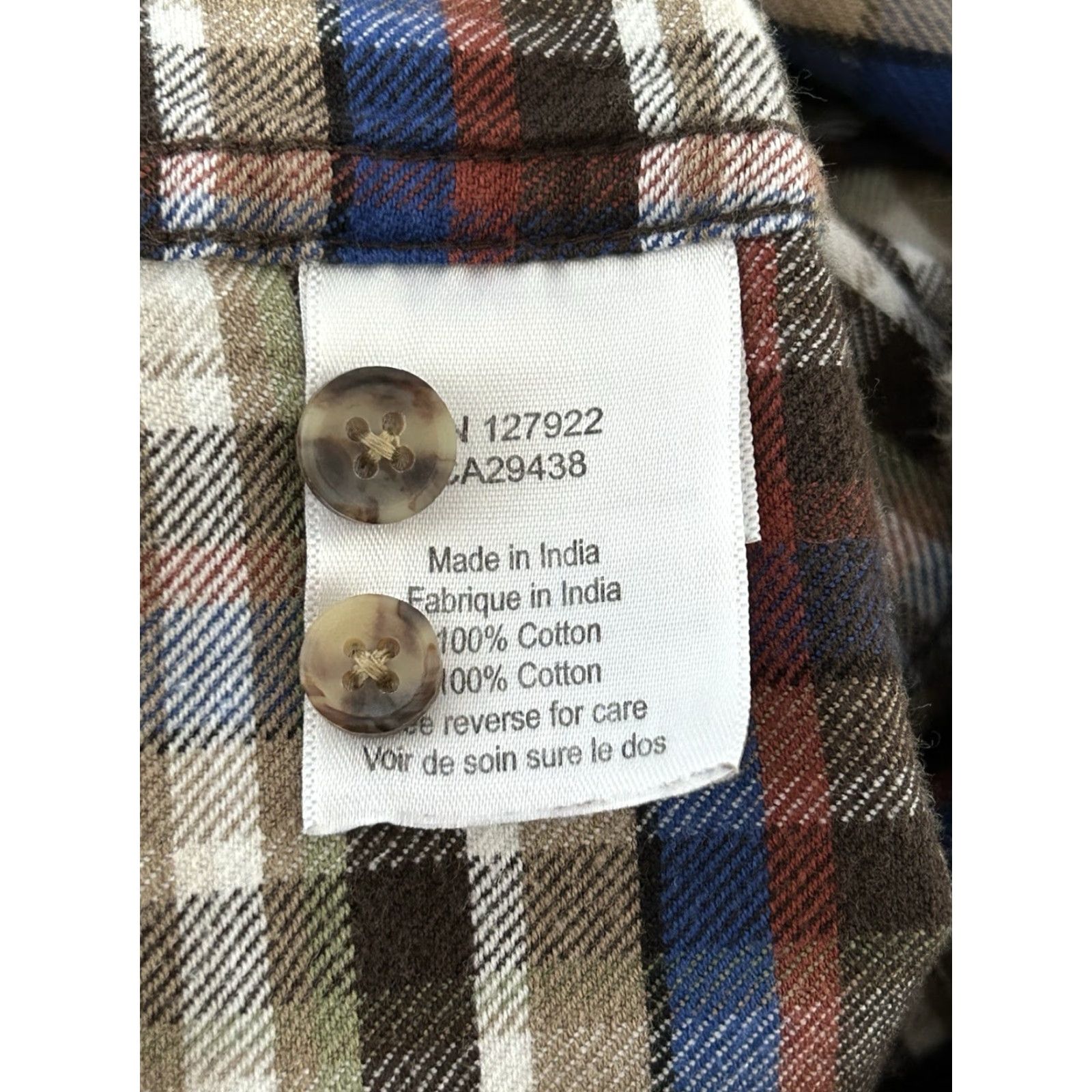 Mountain Khakis Mountain Khakis Shirt Mens Medium Brown Plaid Flannel Jackson Hole Button-Up Long Sleeve Collared Casual Western Workwear Size US M / EU 48-50 / 2 - 6 Thumbnail