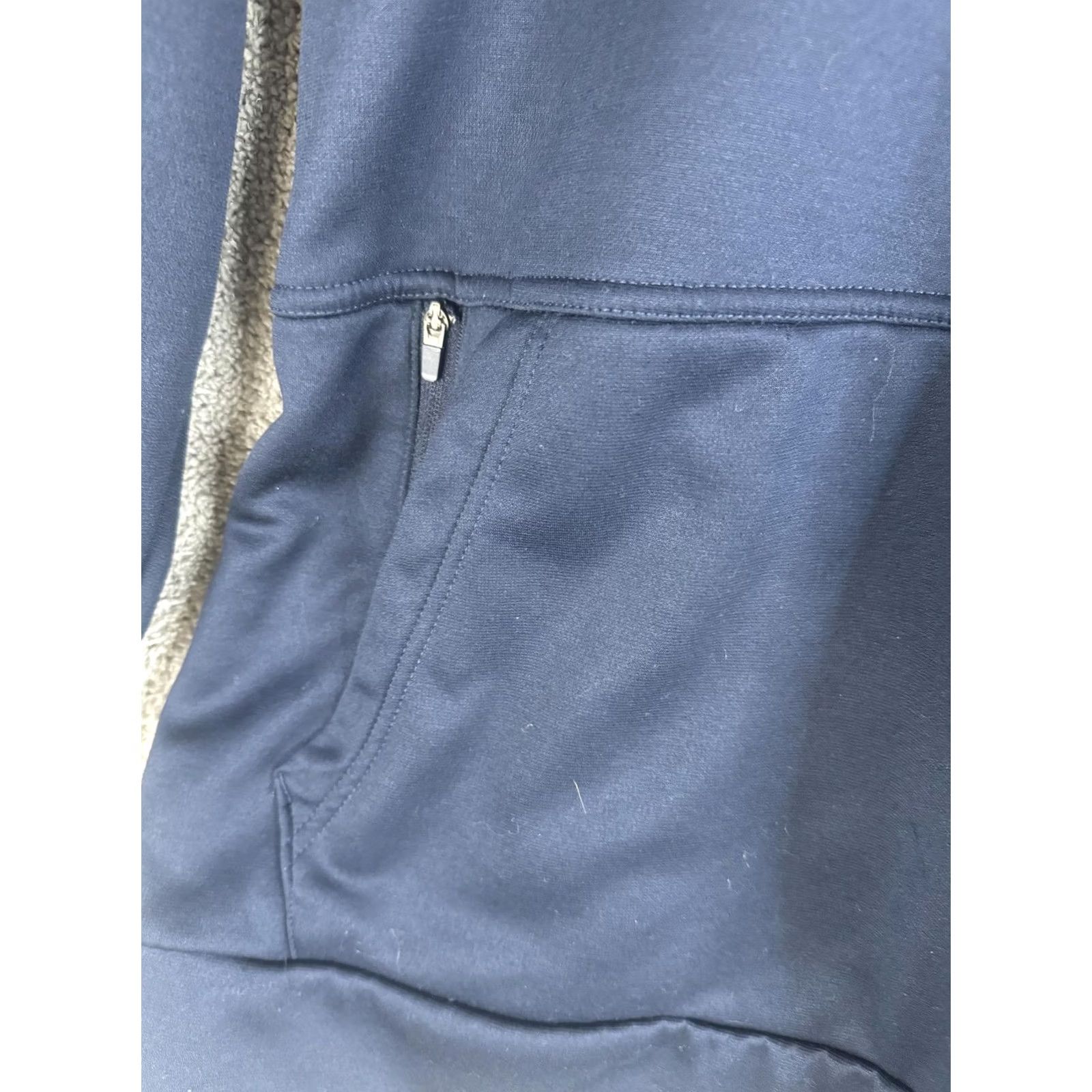 Nike Nike Hoodie Pullover Mens S Blue Therma-FIT Zip Pocket Graphic Print Sweatshirt Size US S / EU 44-46 / 1 - 4 Thumbnail