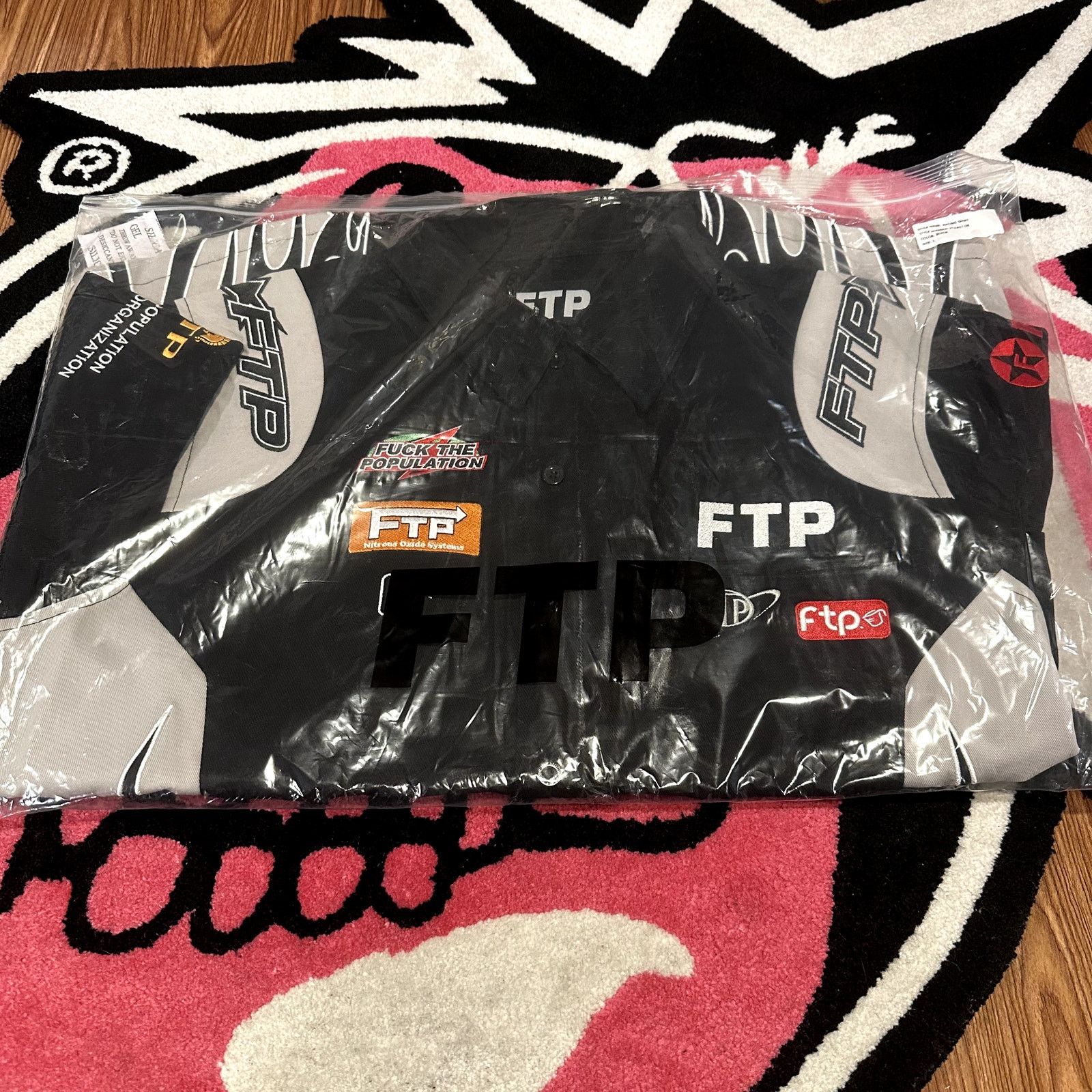 Fuck The Population FTP Raceway Button Up Shirt – Black – Large – Brand New Size US L / EU 52-54 / 3 - 1 Thumbnail
