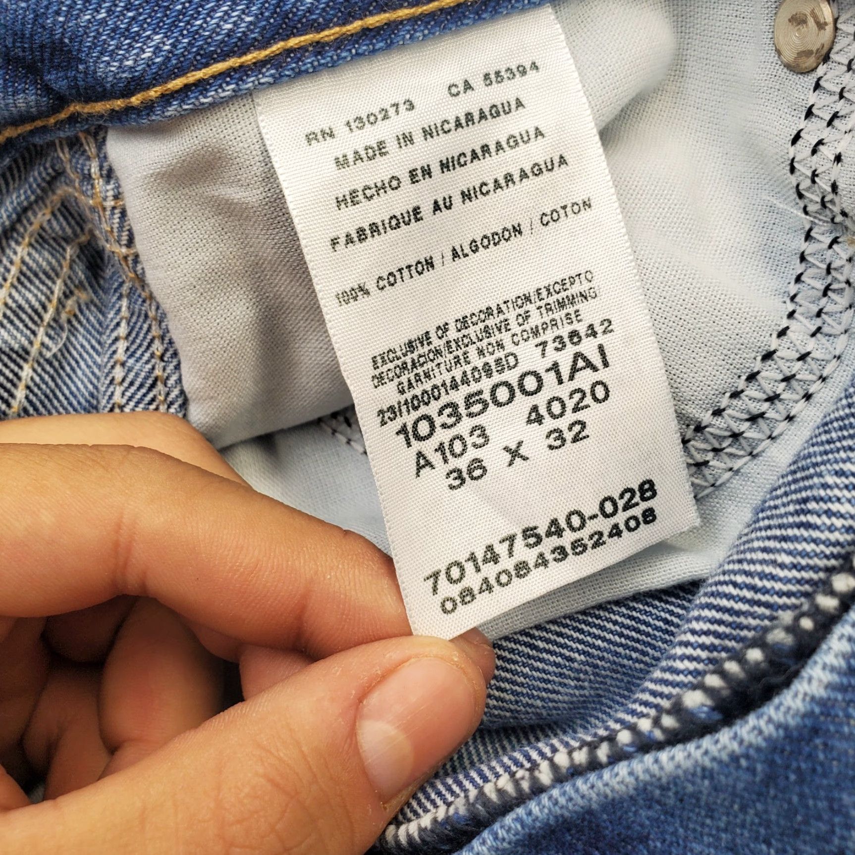 Wrangler Wrangler Rugged Wear Jeans Mens 36x32 Blue Denim Relaxed Fit 1035001AL Denim 5-Pocket Mens Size 36 Blue Jeans Wrangler Rugged Wear 1035001AL Size US 36 / EU 52 - 7 Thumbnail