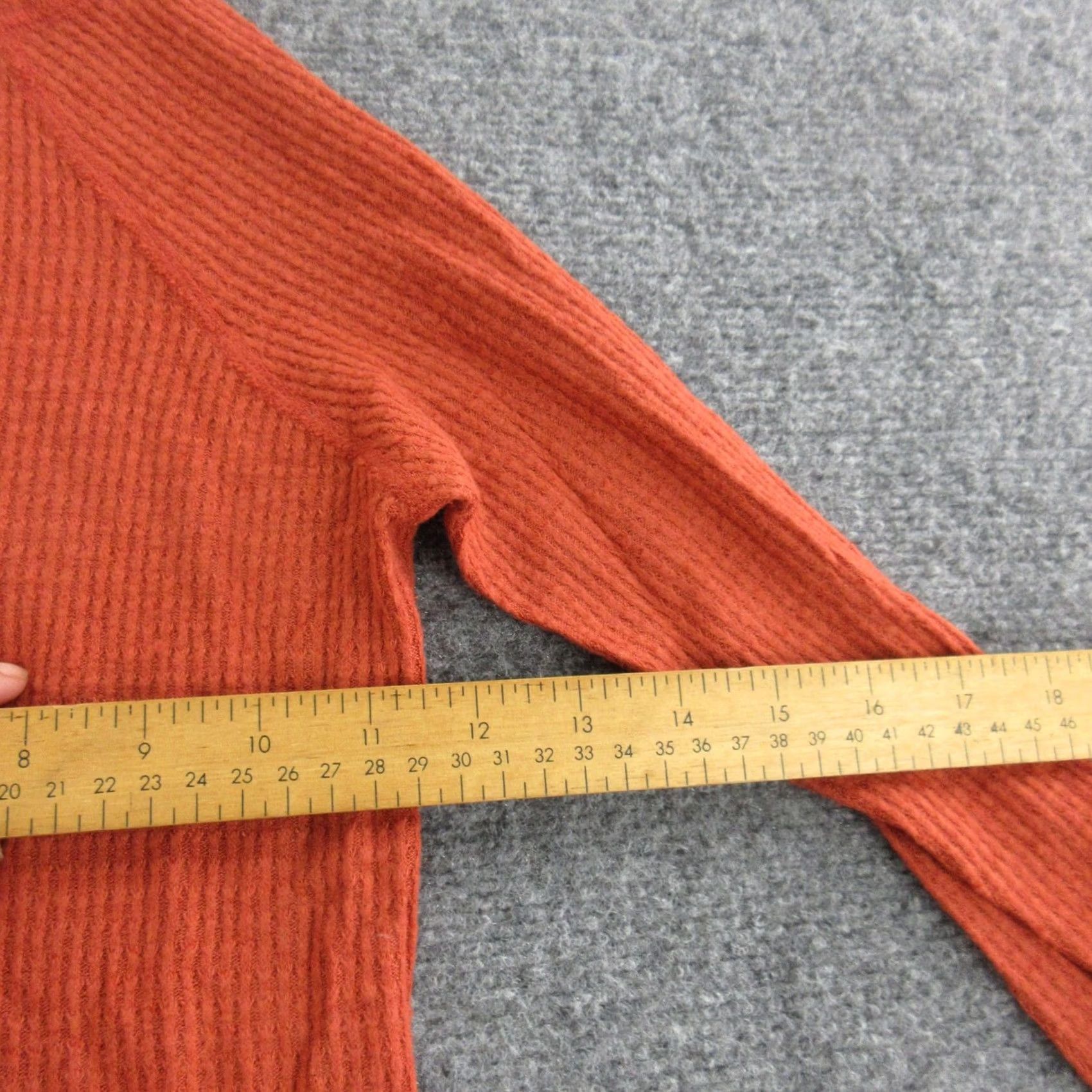 Free People Free People Bodysuit Womens Small Orange Ribbed Turtleneck Long Sleeve Stretch Size S / US 4 / IT 40 - 7 Thumbnail