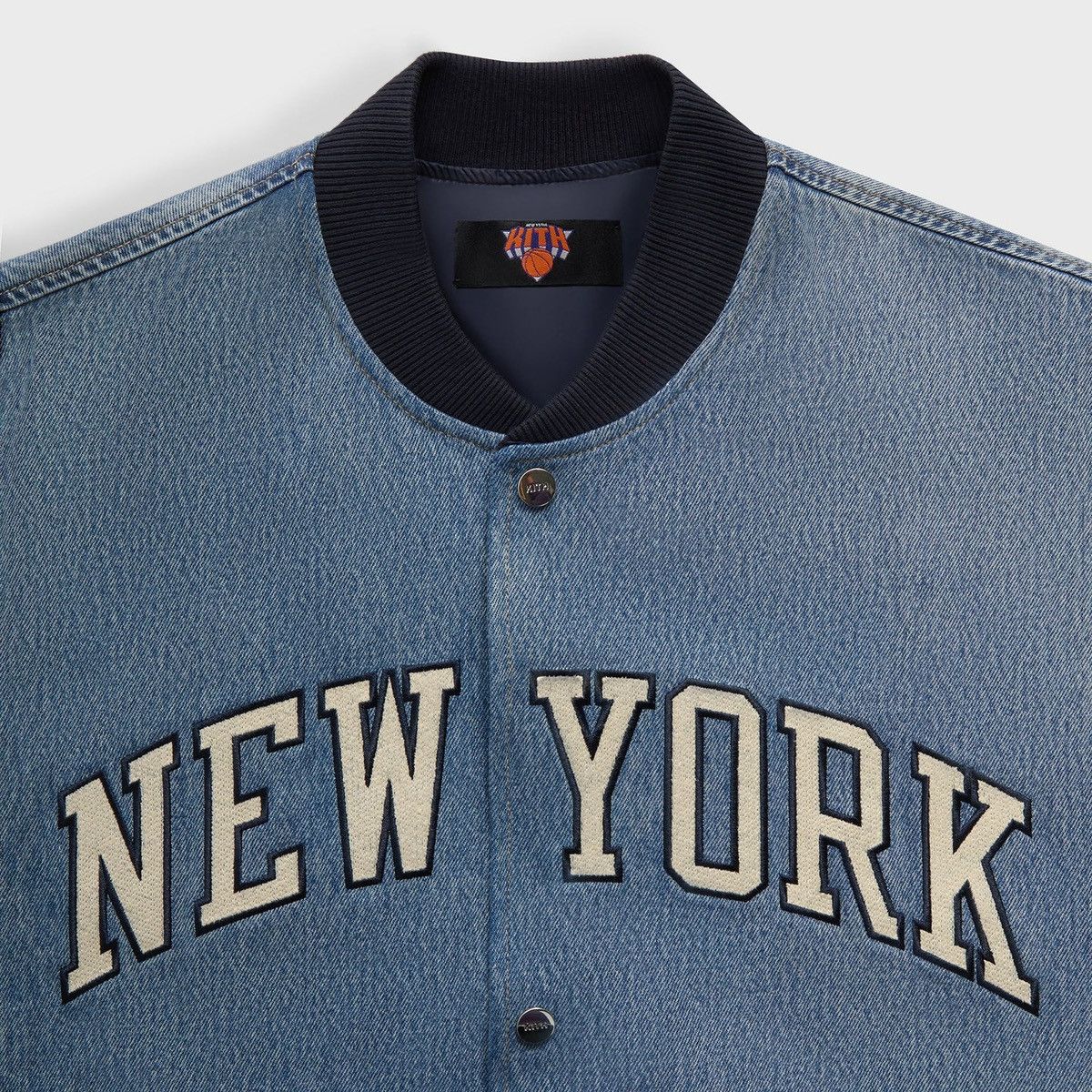 Kith Kith for New York Knicks Denim Marvin Bomber Medium Indigo Size US M / EU 48-50 / 2 - 4 Thumbnail