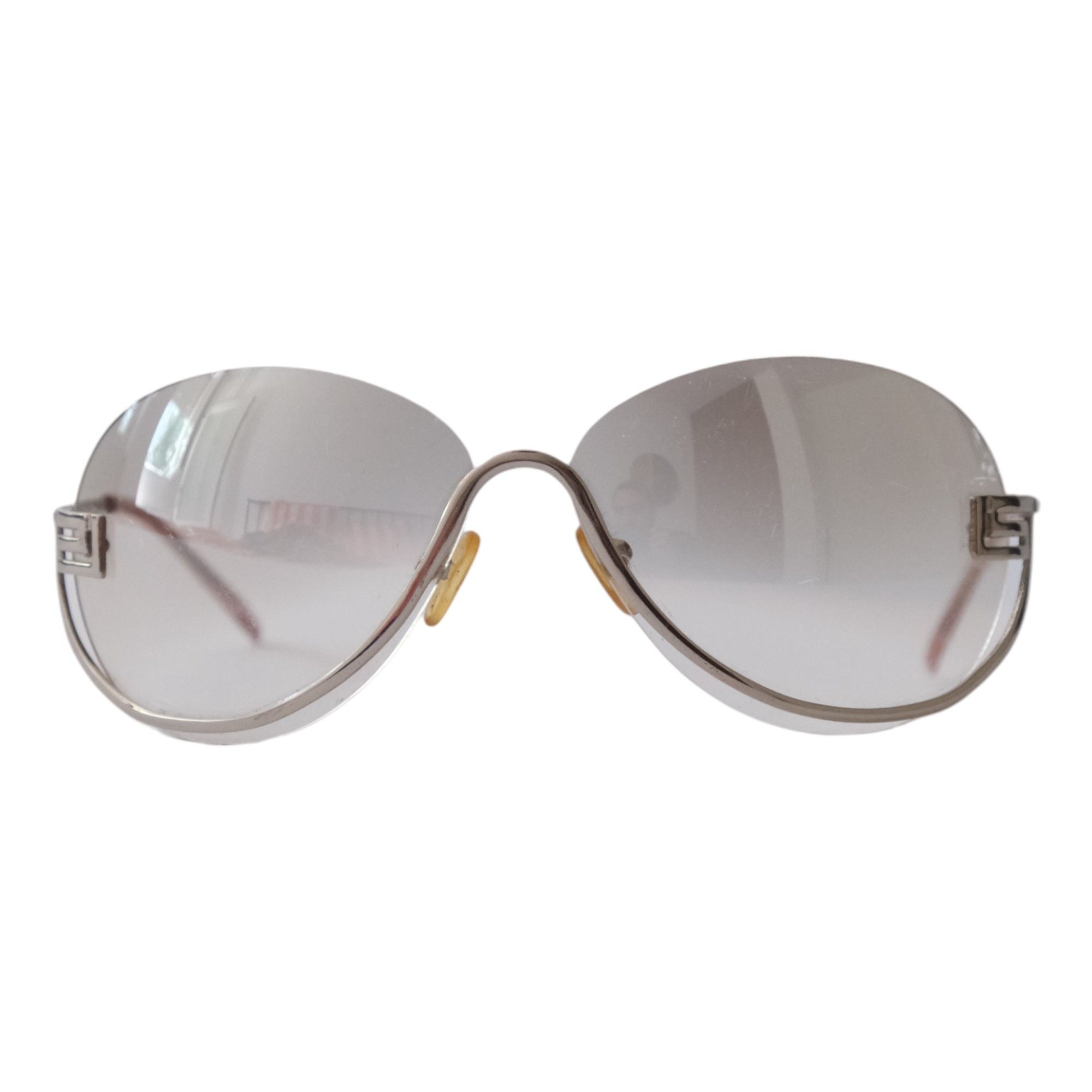 Versace Y2K Mirrored Shield Sunglasses Size ONE SIZE - 2 Thumbnail