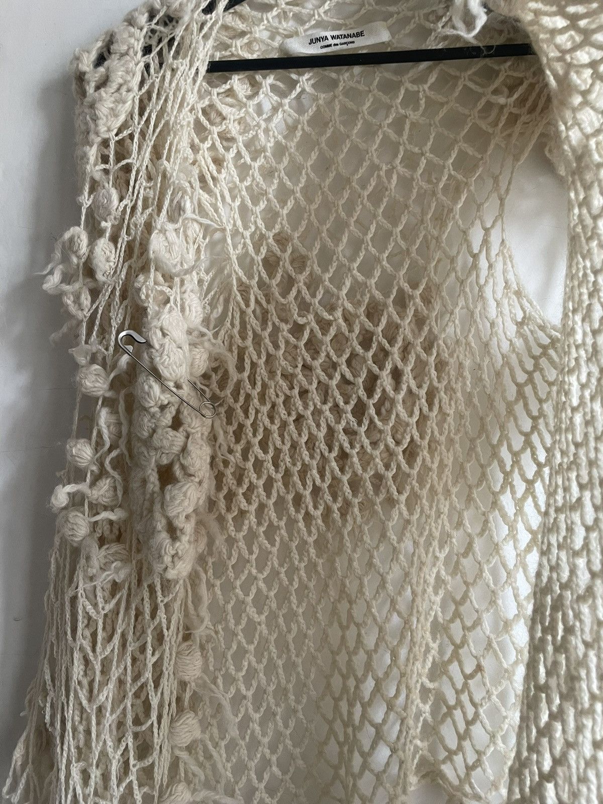 Comme des Garcons × Junya Watanabe Junya Watanabe AD2004 Knit Poncho Cardigan Cloak Size ONE SIZE - 5 Thumbnail