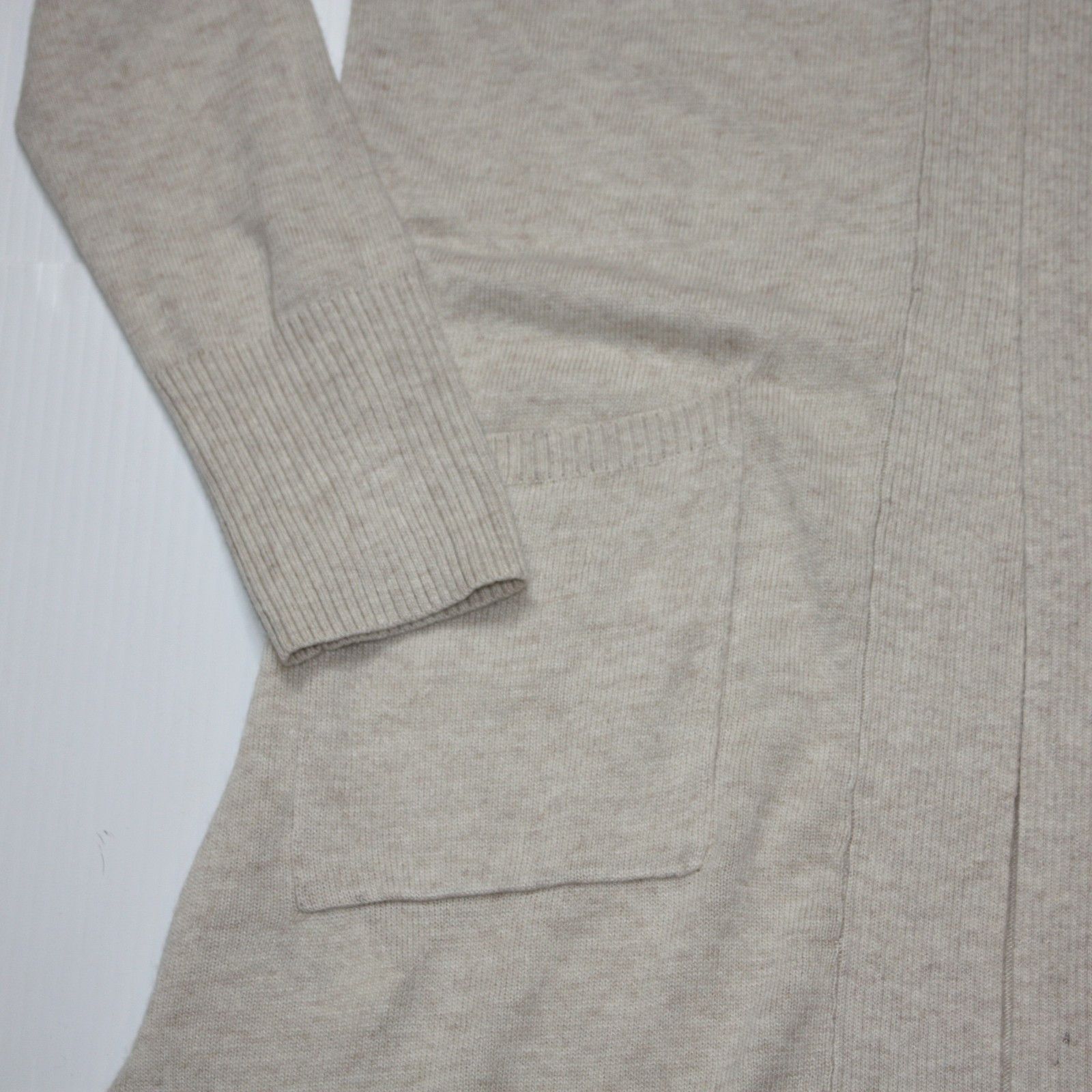 Loft Pocket Open Duster Sweater in Heather Morning Fog NWT $79.50 Size M / US 6-8 / IT 42-44 - 4 Thumbnail