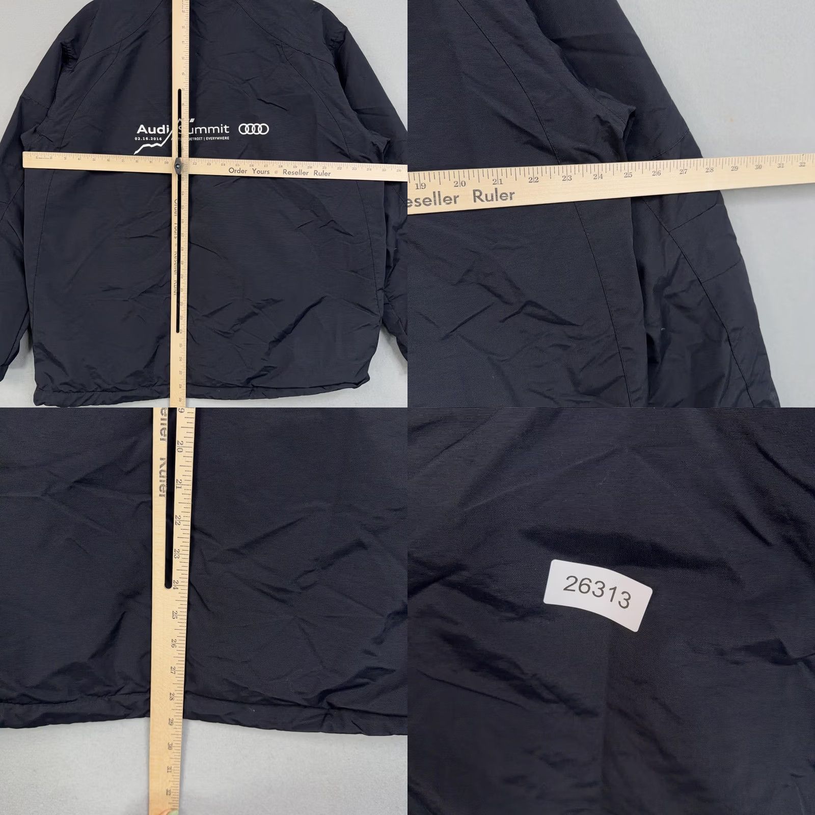 Port Authority Port Authority Audi Summit Logo Windbreaker Jacket Mens Large Black Size US L / EU 52-54 / 3 - 8 Thumbnail
