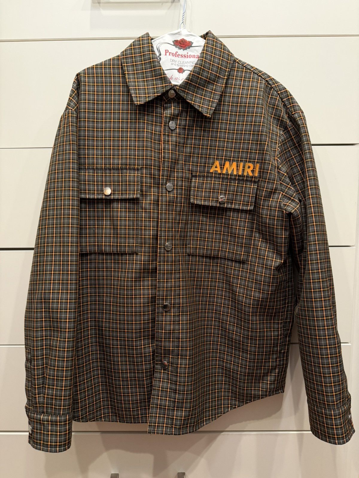 Amiri Amiri Jacket with Orange Print Size US S / EU 44-46 / 1 - 1 Thumbnail