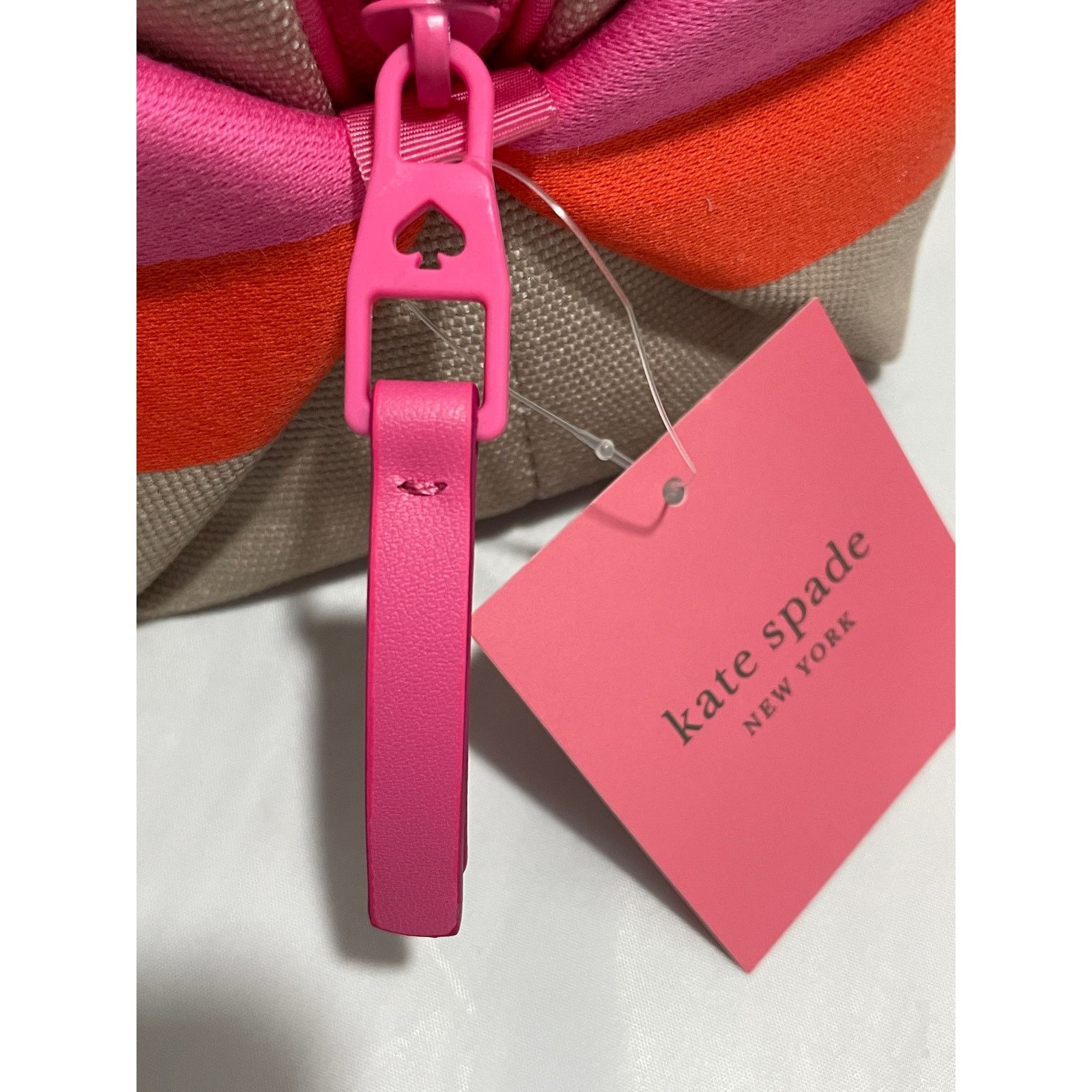 Kate Spade Kate Spade stripe logo canvas large cosmetic case Size ONE SIZE - 6 Thumbnail