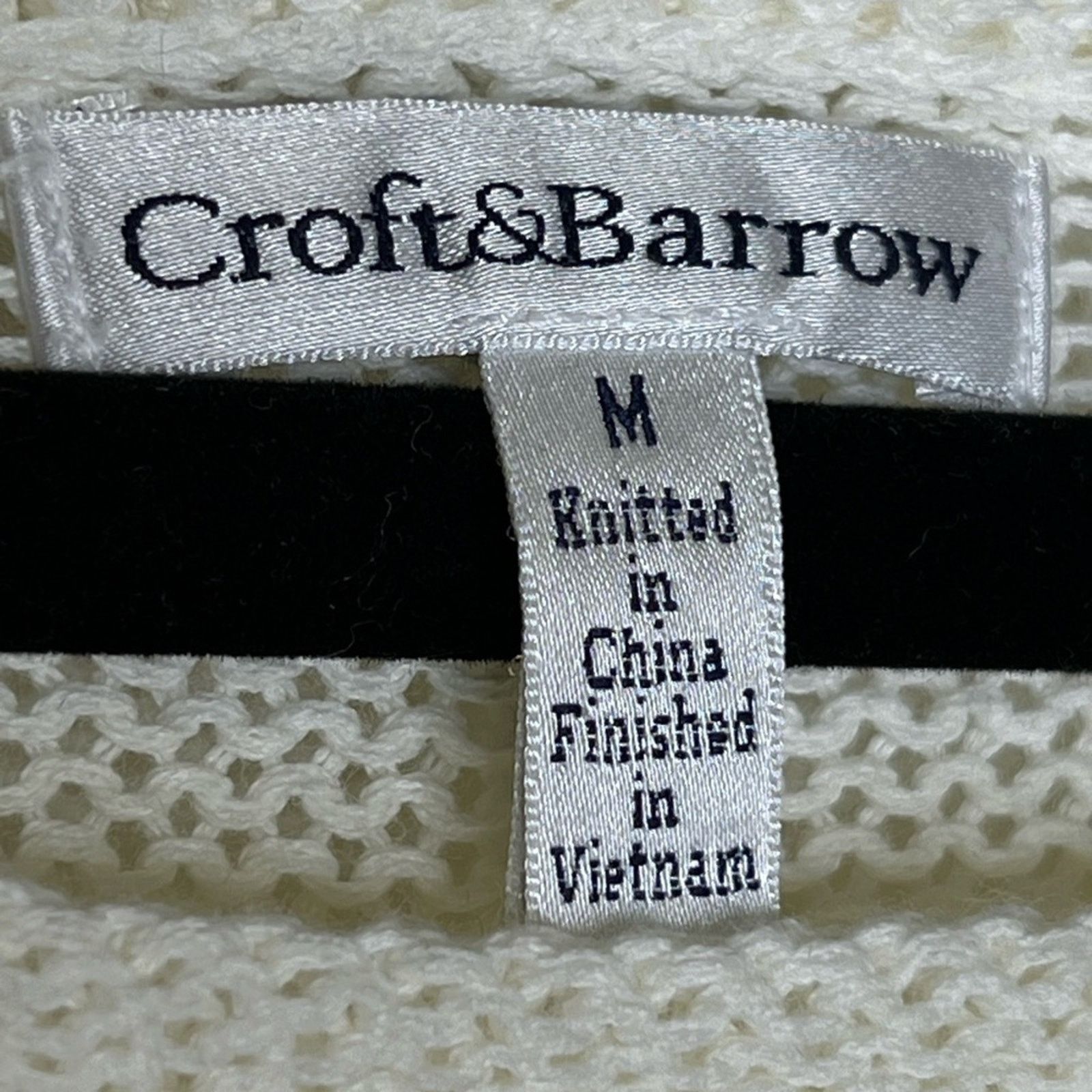 Croft & Barrow Croft & Barrow Knit Pullover Sweater in Cream Size Medium Size M / US 6-8 / IT 42-44 - 2 Thumbnail