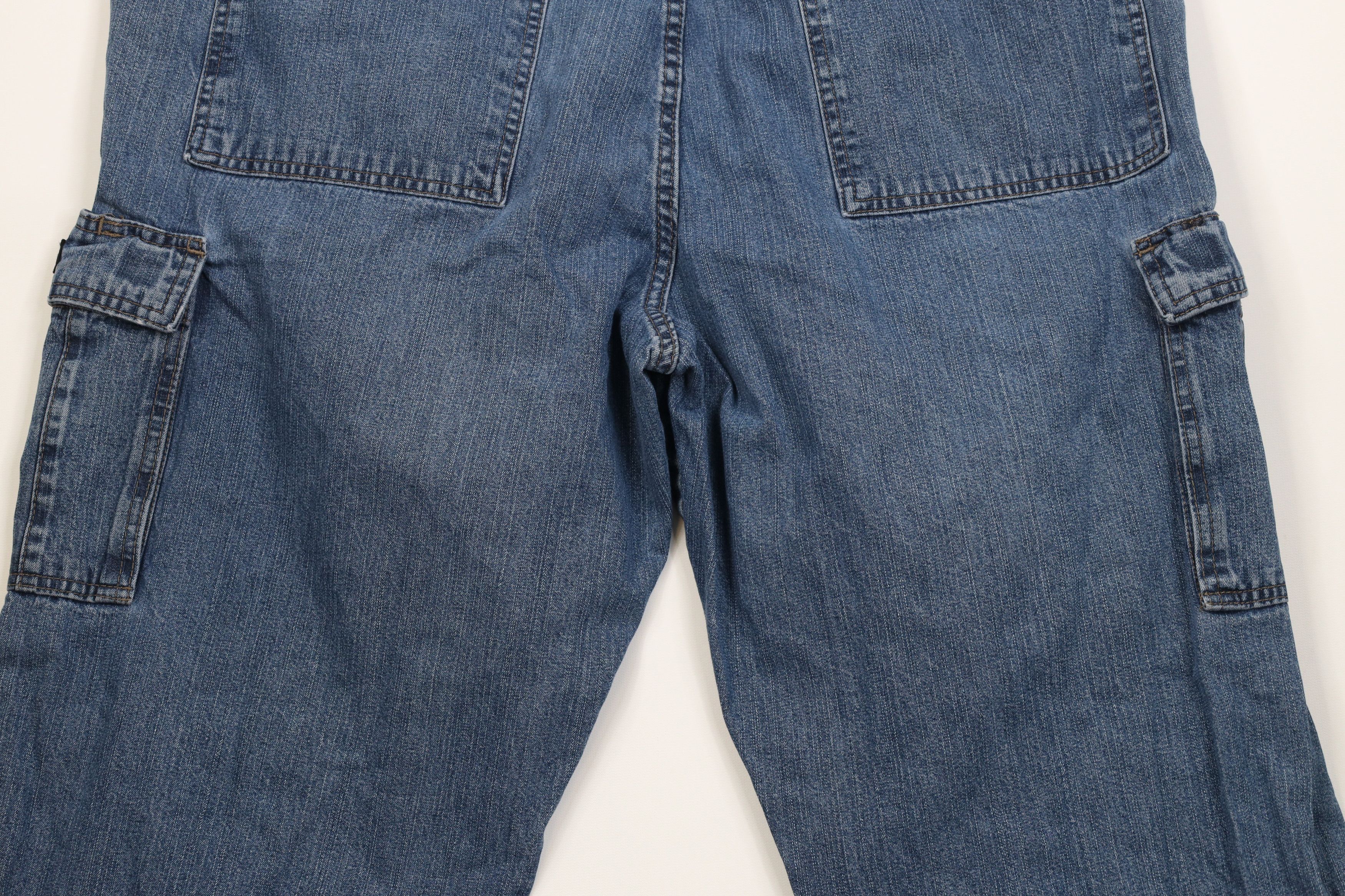Wrangler Vintage Wrangler Fit Wide Leg Dungaree Cargo Jeans Blue Size US 40 / EU 56 - 13 Thumbnail