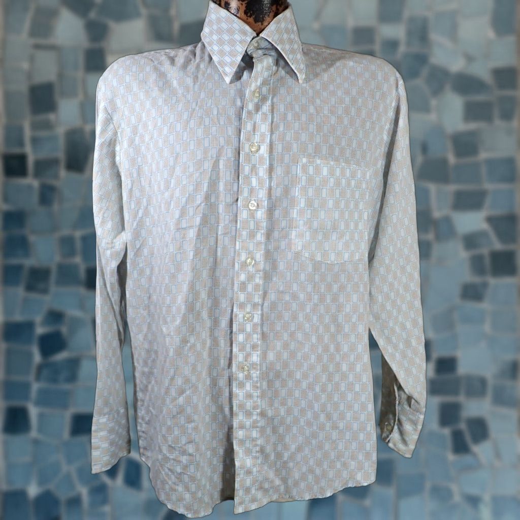 JCPenney VINTAGE JC Penney Rockabilly Disco Shirt Mens M 1970s Vintage M Size US M / EU 48-50 / 2 - 1 Thumbnail