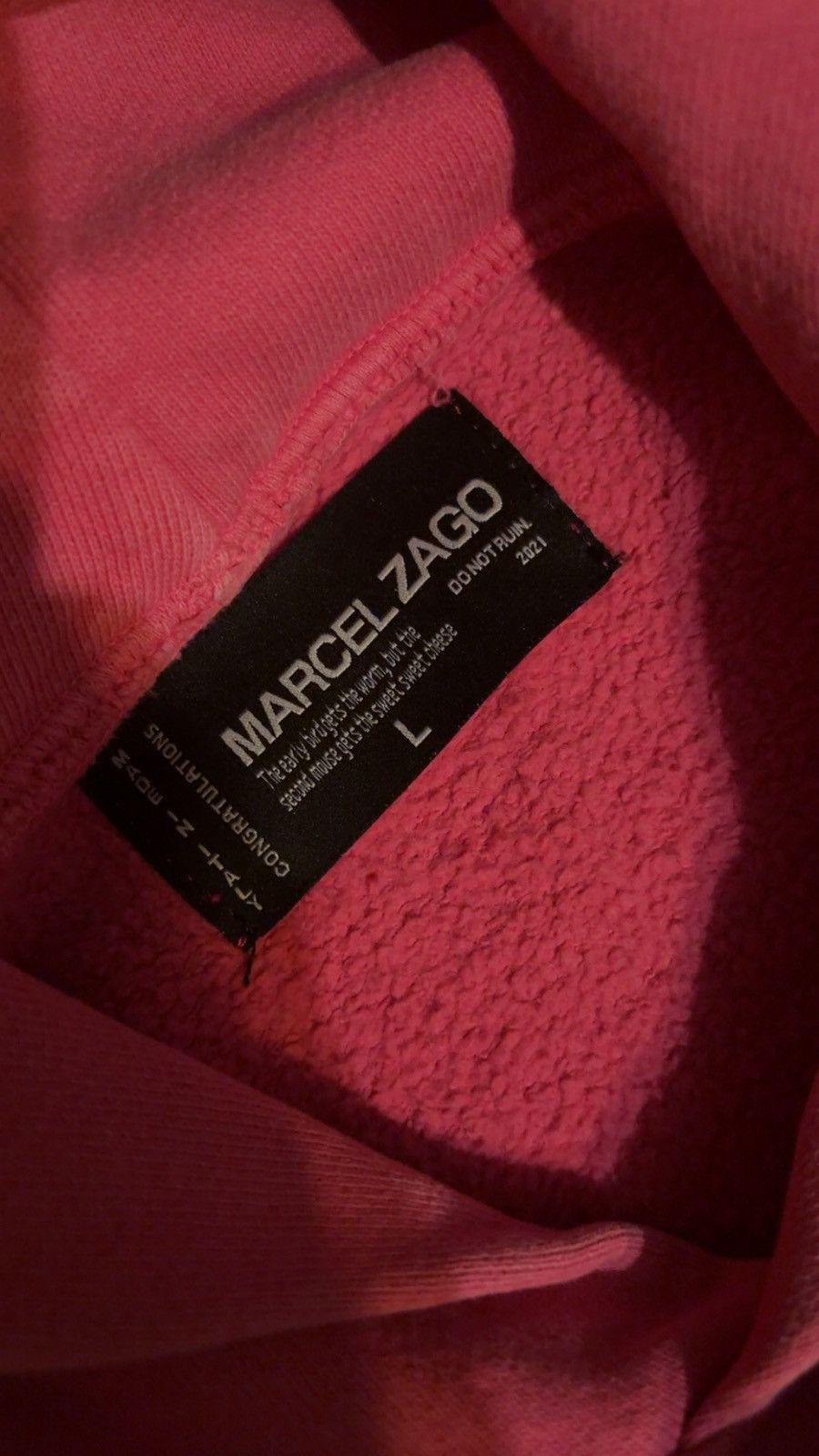 Asspizza × Marcel Zago MARCEL ZAGO FEMC Hoodie Neon Pink L Size US L / EU 52-54 / 3 - 4 Thumbnail