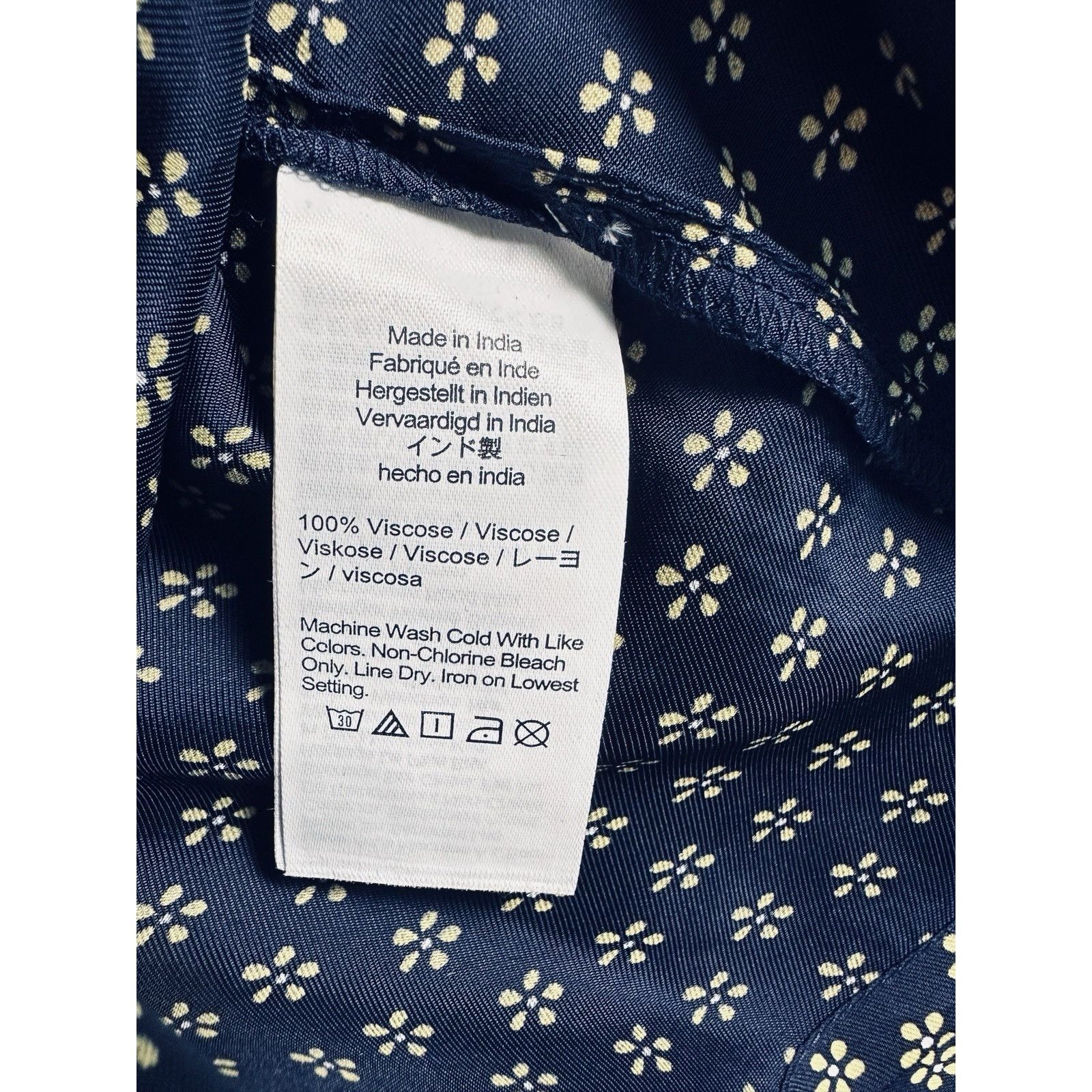 J.Crew J.Crew Tie-Waist Shirt-Dress In Daisy Floral Print Navy Sz 8 Size M / US 6-8 / IT 42-44 - 14 Thumbnail