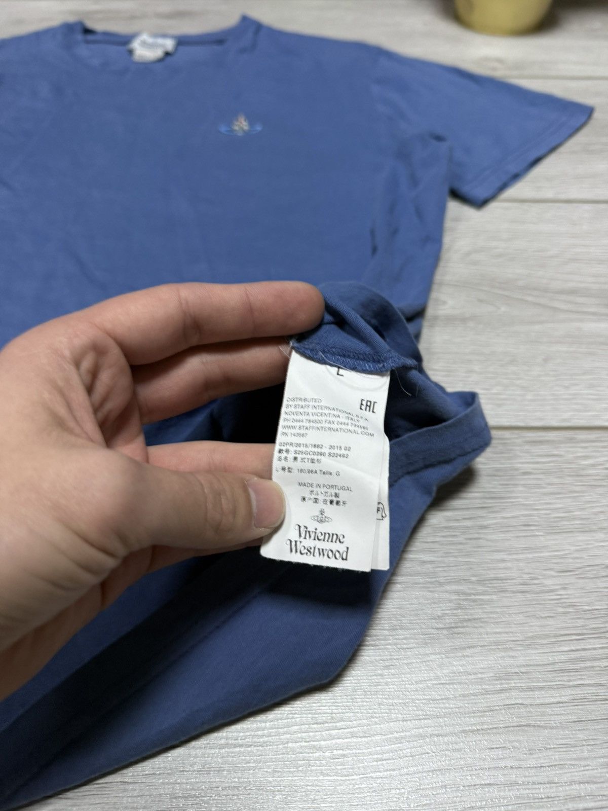 Vivienne Westwood Vivienne Weatwood big orb woven tee shirt vintage Size US L / EU 52-54 / 3 - 6 Thumbnail