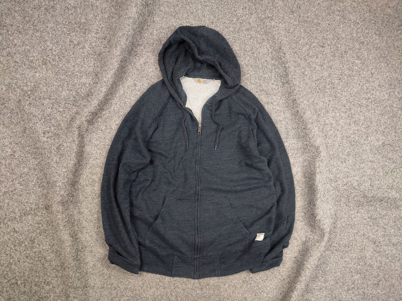 Carhartt Vintage Carhartt Zip Hoodie Holbrook Jacket USA Blank Style Size US L / EU 52-54 / 3 - 1 Thumbnail